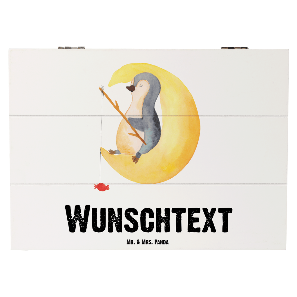 Personalisierte Holzkiste Pinguin Mond Holzkiste mit Namen, Kiste mit Namen, Schatzkiste mit Namen, Truhe mit Namen, Schatulle mit Namen, Erinnerungsbox mit Namen, Erinnerungskiste, mit Namen, Dekokiste mit Namen, Aufbewahrungsbox mit Namen, Holzkiste Personalisiert, Kiste Personalisiert, Schatzkiste Personalisiert, Truhe Personalisiert, Schatulle Personalisiert, Erinnerungsbox Personalisiert, Erinnerungskiste Personalisiert, Dekokiste Personalisiert, Aufbewahrungsbox Personalisiert, Pinguin, Pinguine, Spruch, schlafen, Nachtruhe, Einschlafen, Schlafzimmer, Schlafstörungen, Gästezimmer