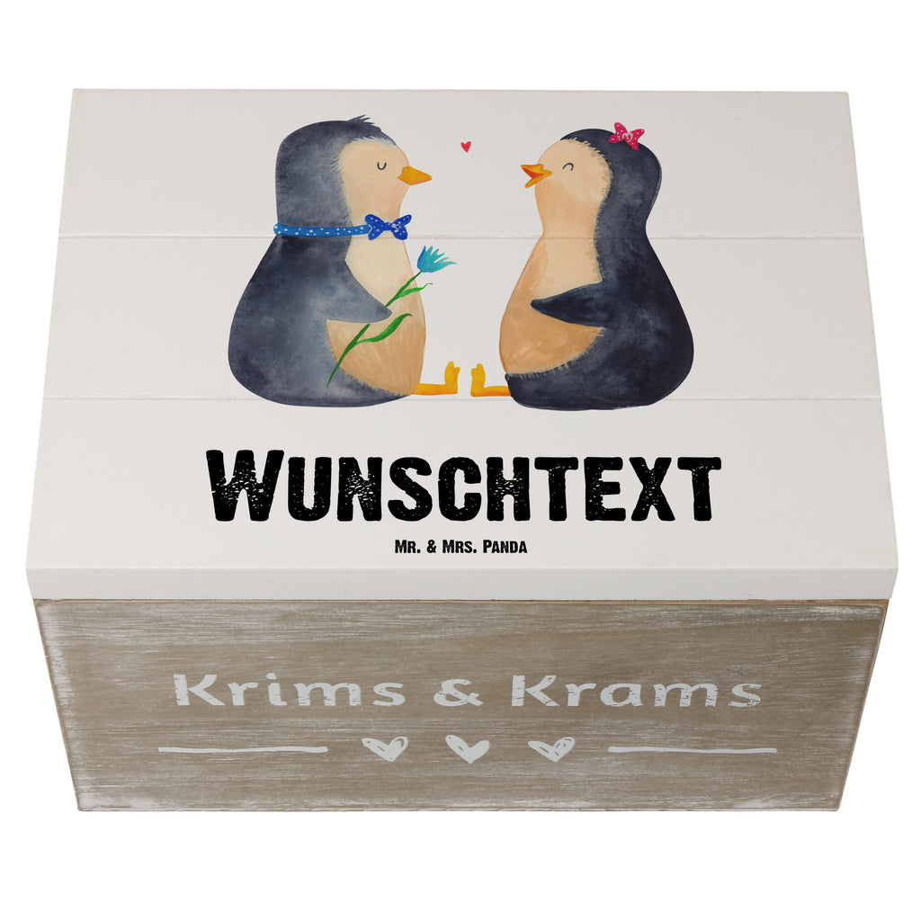 Personalisierte Holzkiste Pinguin Pärchen Holzkiste mit Namen, Kiste mit Namen, Schatzkiste mit Namen, Truhe mit Namen, Schatulle mit Namen, Erinnerungsbox mit Namen, Erinnerungskiste, mit Namen, Dekokiste mit Namen, Aufbewahrungsbox mit Namen, Holzkiste Personalisiert, Kiste Personalisiert, Schatzkiste Personalisiert, Truhe Personalisiert, Schatulle Personalisiert, Erinnerungsbox Personalisiert, Erinnerungskiste Personalisiert, Dekokiste Personalisiert, Aufbewahrungsbox Personalisiert, Pinguin, Pinguine, Liebe, Liebespaar, Liebesbeweis, Liebesgeschenk, Verlobung, Jahrestag, Hochzeitstag, Hochzeit, Hochzeitsgeschenk, große Liebe, Traumpaar