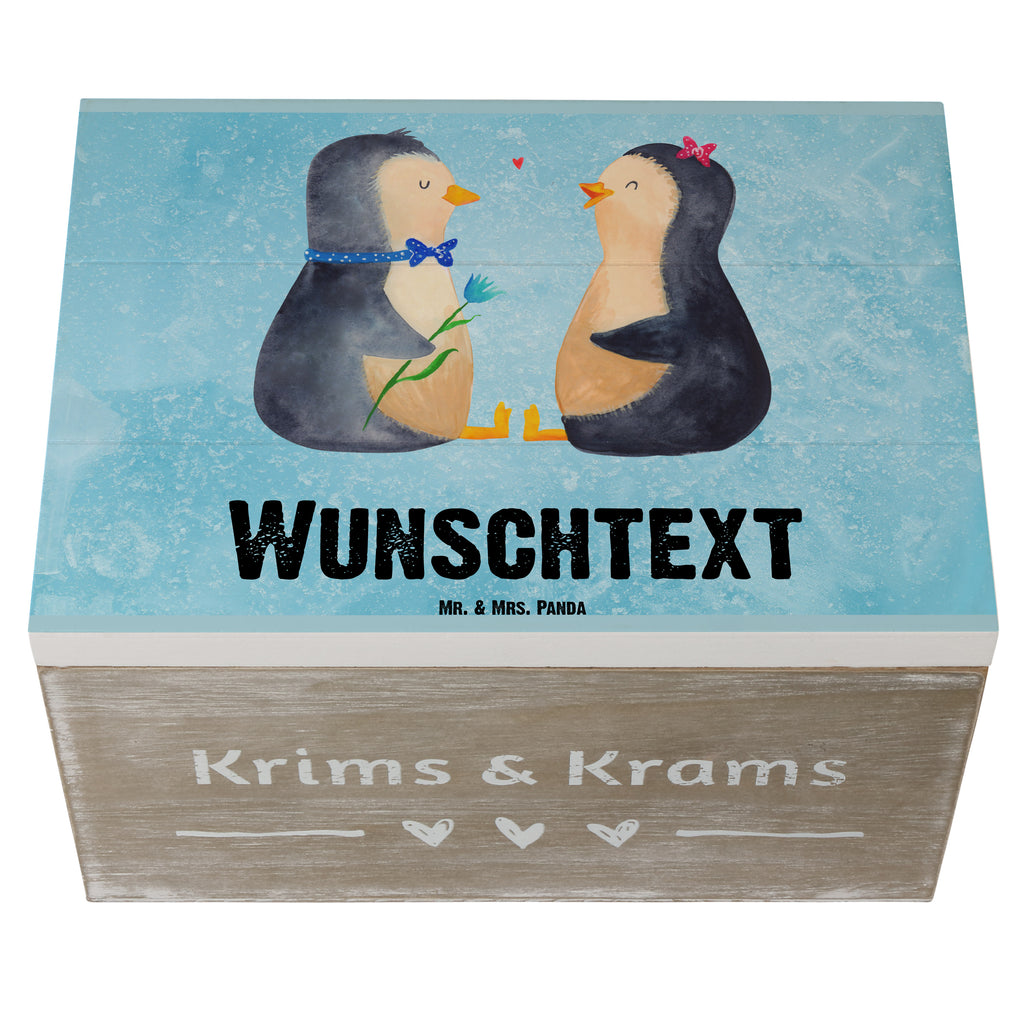 Personalisierte Holzkiste Pinguin Pärchen Holzkiste mit Namen, Kiste mit Namen, Schatzkiste mit Namen, Truhe mit Namen, Schatulle mit Namen, Erinnerungsbox mit Namen, Erinnerungskiste, mit Namen, Dekokiste mit Namen, Aufbewahrungsbox mit Namen, Holzkiste Personalisiert, Kiste Personalisiert, Schatzkiste Personalisiert, Truhe Personalisiert, Schatulle Personalisiert, Erinnerungsbox Personalisiert, Erinnerungskiste Personalisiert, Dekokiste Personalisiert, Aufbewahrungsbox Personalisiert, Pinguin, Pinguine, Liebe, Liebespaar, Liebesbeweis, Liebesgeschenk, Verlobung, Jahrestag, Hochzeitstag, Hochzeit, Hochzeitsgeschenk, große Liebe, Traumpaar