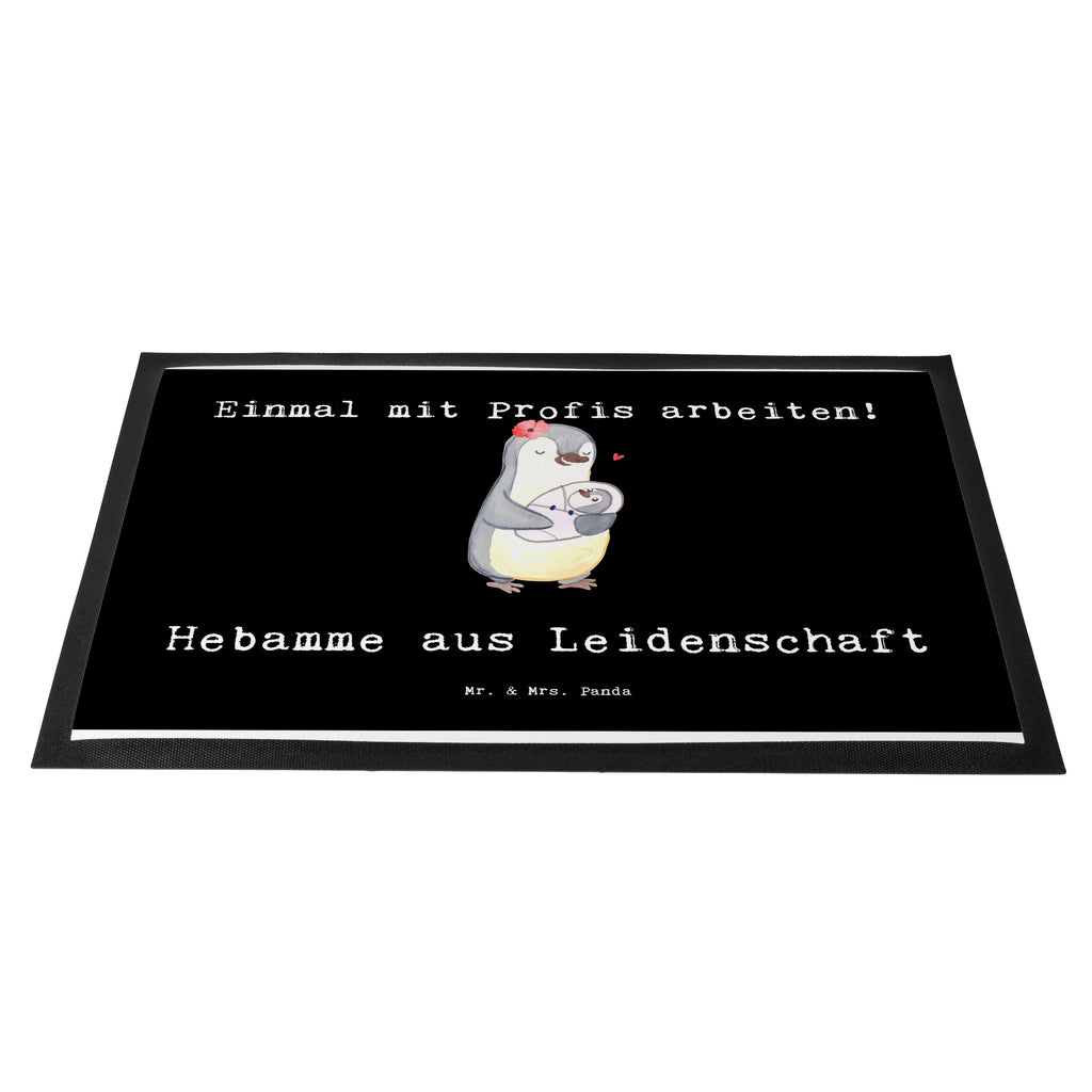 Fußmatte Hebamme aus Leidenschaft Hebamme, Geburtshelfer Türvorleger, Schmutzmatte, Fußabtreter, Matte, Schmutzfänger, Fußabstreifer, Schmutzfangmatte, Türmatte, Motivfußmatte,  Haustürmatte, Vorleger  Beruf, Ausbildung, Jubiläum, Abschied, Rente, Kollege, Kollegin, Geschenk, Schenken, Arbeitskollege, Mitarbeiter, Firma, Danke, Dankeschön