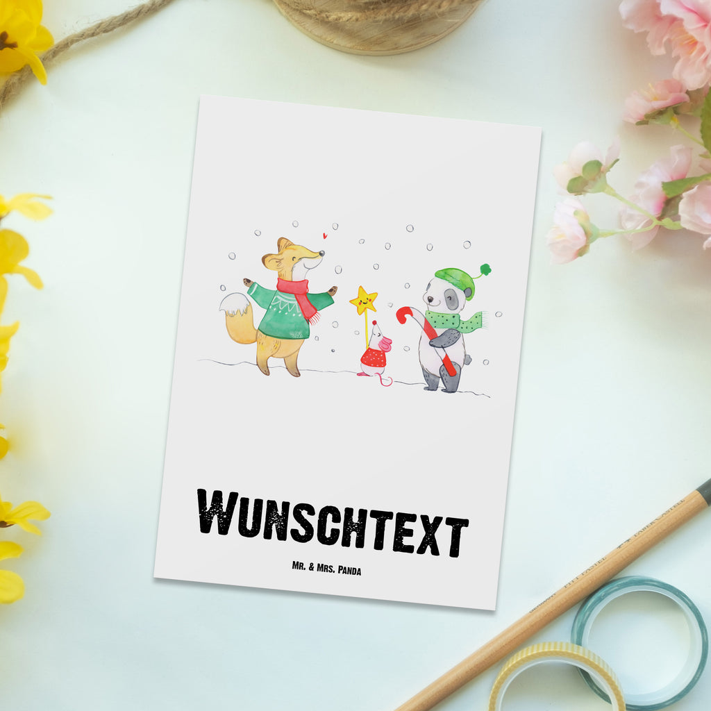 Personalisierte Postkarte Winter Weihnachtsfreude Postkarte mit Namen, Postkarte bedrucken, Postkarte mit Wunschtext, Postkarte personalisierbar, Geschenkkarte mit Namen, Grußkarte mit Namen, Karte mit Namen, Einladung mit Namen, Ansichtskarte mit Namen, Geschenkkarte mit Wunschtext, Grußkarte mit Wunschtext, Karte mit Wunschtext, Einladung mit Wunschtext, Ansichtskarte mit Wunschtext, Winter, Weihnachten, Weihnachtsdeko, Nikolaus, Advent, Heiligabend, Wintermotiv, Weihnachtsmann, Weihnachtstage, Fuchs, Weihnachtsbaum, Tannenbaum, Weihnachtszeit