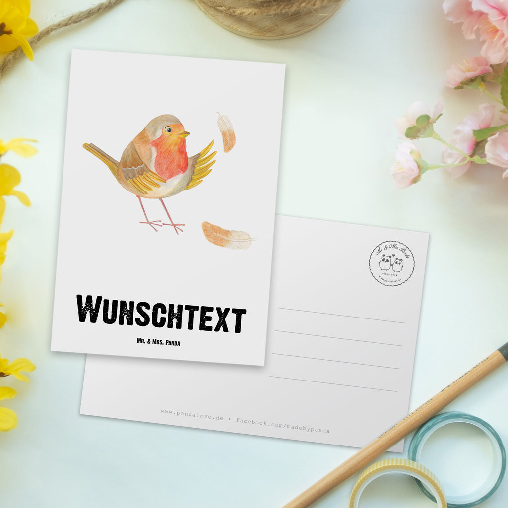 Personalisierte Postkarte Rotkehlchen mit Federn Postkarte mit Namen, Postkarte bedrucken, Postkarte mit Wunschtext, Postkarte personalisierbar, Geschenkkarte mit Namen, Grußkarte mit Namen, Karte mit Namen, Einladung mit Namen, Ansichtskarte mit Namen, Geschenkkarte mit Wunschtext, Grußkarte mit Wunschtext, Karte mit Wunschtext, Einladung mit Wunschtext, Ansichtskarte mit Wunschtext, süße Tiermotive, gute Laune, lustige Sprüche, Tiere, What if i fall, Rotkehlchen, Spruch Motivation, Spruch Mut, Vogel, Motivation Sprüche, Motivationsbilder, fliegen