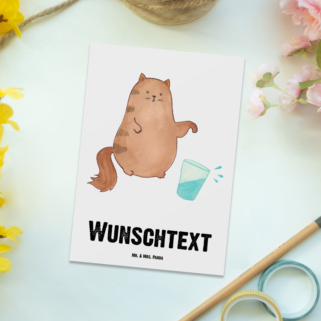 Personalisierte Postkarte Katze Wasserglas Postkarte mit Namen, Postkarte bedrucken, Postkarte mit Wunschtext, Postkarte personalisierbar, Geschenkkarte mit Namen, Grußkarte mit Namen, Karte mit Namen, Einladung mit Namen, Ansichtskarte mit Namen, Geschenkkarte mit Wunschtext, Grußkarte mit Wunschtext, Karte mit Wunschtext, Einladung mit Wunschtext, Ansichtskarte mit Wunschtext, Katze, Katzenmotiv, Katzenfan, Katzendeko, Katzenfreund, Katzenliebhaber, Katzenprodukte, Katzenartikel, Katzenaccessoires, Katzensouvenirs, Katzenliebhaberprodukte, Katzenmotive, Katzen, Kater, Mietze, Cat, Cats, Katzenhalter, Katzenbesitzerin, Haustier, Wasser, Glas