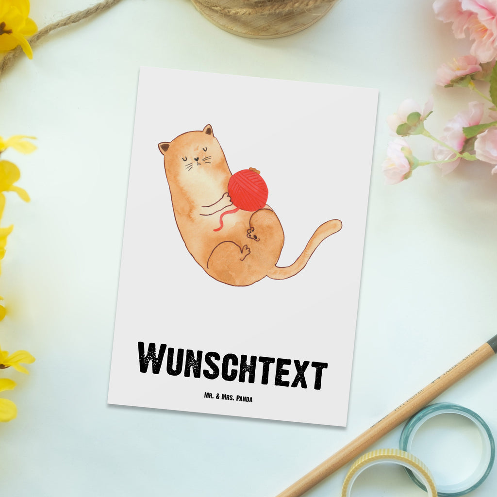 Personalisierte Postkarte Katzen Wollknäul Postkarte mit Namen, Postkarte bedrucken, Postkarte mit Wunschtext, Postkarte personalisierbar, Geschenkkarte mit Namen, Grußkarte mit Namen, Karte mit Namen, Einladung mit Namen, Ansichtskarte mit Namen, Geschenkkarte mit Wunschtext, Grußkarte mit Wunschtext, Karte mit Wunschtext, Einladung mit Wunschtext, Ansichtskarte mit Wunschtext, Katze, Katzenmotiv, Katzenfan, Katzendeko, Katzenfreund, Katzenliebhaber, Katzenprodukte, Katzenartikel, Katzenaccessoires, Katzensouvenirs, Katzenliebhaberprodukte, Katzenmotive, Katzen, Kater, Mietze, Cat, Cats, Katzenhalter, Katzenbesitzerin, Haustier, Wollknäuel, Wolle, Spielen, Spiel, verspielt
