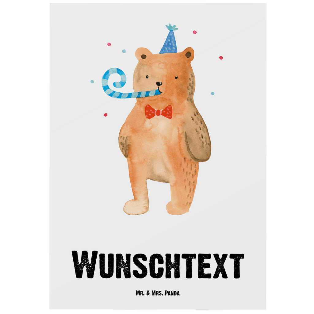Personalisierte Postkarte Birthday Bär Postkarte mit Namen, Postkarte bedrucken, Postkarte mit Wunschtext, Postkarte personalisierbar, Geschenkkarte mit Namen, Grußkarte mit Namen, Karte mit Namen, Einladung mit Namen, Ansichtskarte mit Namen, Geschenkkarte mit Wunschtext, Grußkarte mit Wunschtext, Karte mit Wunschtext, Einladung mit Wunschtext, Ansichtskarte mit Wunschtext, Bär, Teddy, Teddybär, Happy Birthday, Alles Gute, Glückwunsch, Geburtstag