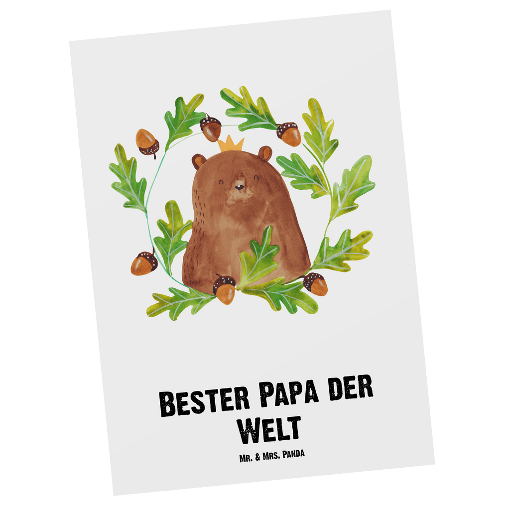 Personalisierte Postkarte Bär König Postkarte mit Namen, Postkarte bedrucken, Postkarte mit Wunschtext, Postkarte personalisierbar, Geschenkkarte mit Namen, Grußkarte mit Namen, Karte mit Namen, Einladung mit Namen, Ansichtskarte mit Namen, Geschenkkarte mit Wunschtext, Grußkarte mit Wunschtext, Karte mit Wunschtext, Einladung mit Wunschtext, Ansichtskarte mit Wunschtext, Bär, Teddy, Teddybär, Papa, Papa Bär, bester Vater, bester Papa, weltbester Papa, Vatertag, Vater, Dad, Daddy, Papi