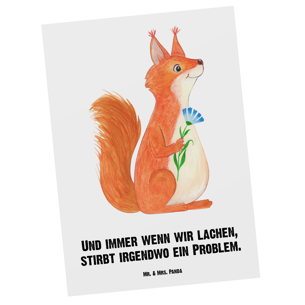 Personalisierte Postkarte Eichhörnchen Blume Postkarte mit Namen, Postkarte bedrucken, Postkarte mit Wunschtext, Postkarte personalisierbar, Geschenkkarte mit Namen, Grußkarte mit Namen, Karte mit Namen, Einladung mit Namen, Ansichtskarte mit Namen, Geschenkkarte mit Wunschtext, Grußkarte mit Wunschtext, Karte mit Wunschtext, Einladung mit Wunschtext, Ansichtskarte mit Wunschtext, süße Tiermotive, gute Laune, lustige Sprüche, Tiere, Eichhörnchen, Eichhorn, Spruch positiv, Lachen, Spaß, Motivation Sprüche, Motivation Bilder, glücklich Spruch, Spruch Deko