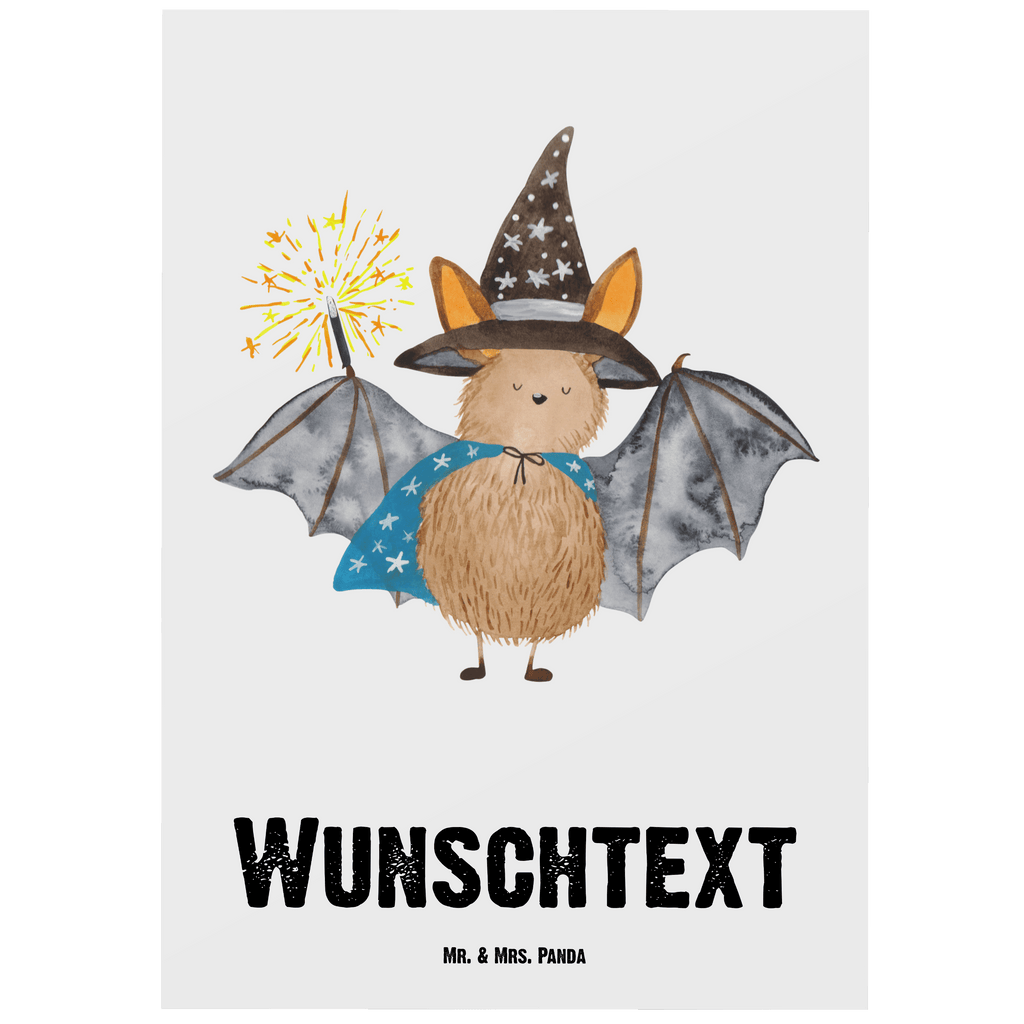 Personalisierte Postkarte Fledermaus Zauberer Postkarte mit Namen, Postkarte bedrucken, Postkarte mit Wunschtext, Postkarte personalisierbar, Geschenkkarte mit Namen, Grußkarte mit Namen, Karte mit Namen, Einladung mit Namen, Ansichtskarte mit Namen, Geschenkkarte mit Wunschtext, Grußkarte mit Wunschtext, Karte mit Wunschtext, Einladung mit Wunschtext, Ansichtskarte mit Wunschtext, süße Tiermotive, gute Laune, lustige Sprüche, Tiere, Fledermaus, Fledermäuse, Zauberer, Magier, Frauen, reinsteigern