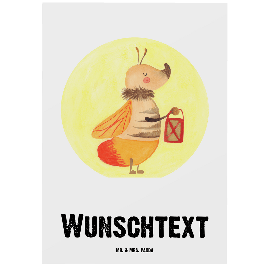 Personalisierte Postkarte Glühwürmchen Postkarte mit Namen, Postkarte bedrucken, Postkarte mit Wunschtext, Postkarte personalisierbar, Geschenkkarte mit Namen, Grußkarte mit Namen, Karte mit Namen, Einladung mit Namen, Ansichtskarte mit Namen, Geschenkkarte mit Wunschtext, Grußkarte mit Wunschtext, Karte mit Wunschtext, Einladung mit Wunschtext, Ansichtskarte mit Wunschtext, süße Tiermotive, gute Laune, lustige Sprüche, Tiere, Glühwürmchen, Glühwurm, Falter, Liebe, Leuchten, magisch, Liebesbeweis, Lieblingsmensch, Verlobung, Heiratsantrag, Jahrestag, Liebesspruch