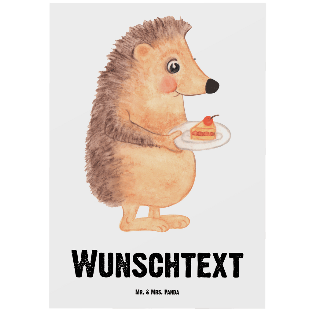 Personalisierte Postkarte Igel mit Kuchenstück Postkarte mit Namen, Postkarte bedrucken, Postkarte mit Wunschtext, Postkarte personalisierbar, Geschenkkarte mit Namen, Grußkarte mit Namen, Karte mit Namen, Einladung mit Namen, Ansichtskarte mit Namen, Geschenkkarte mit Wunschtext, Grußkarte mit Wunschtext, Karte mit Wunschtext, Einladung mit Wunschtext, Ansichtskarte mit Wunschtext, süße Tiermotive, gute Laune, lustige Sprüche, Tiere, Igel, Essen Spruch, Kuchen, Backen Geschenk, Kuchen backen, Einladung Party, Geburtstagskuchen, Torte