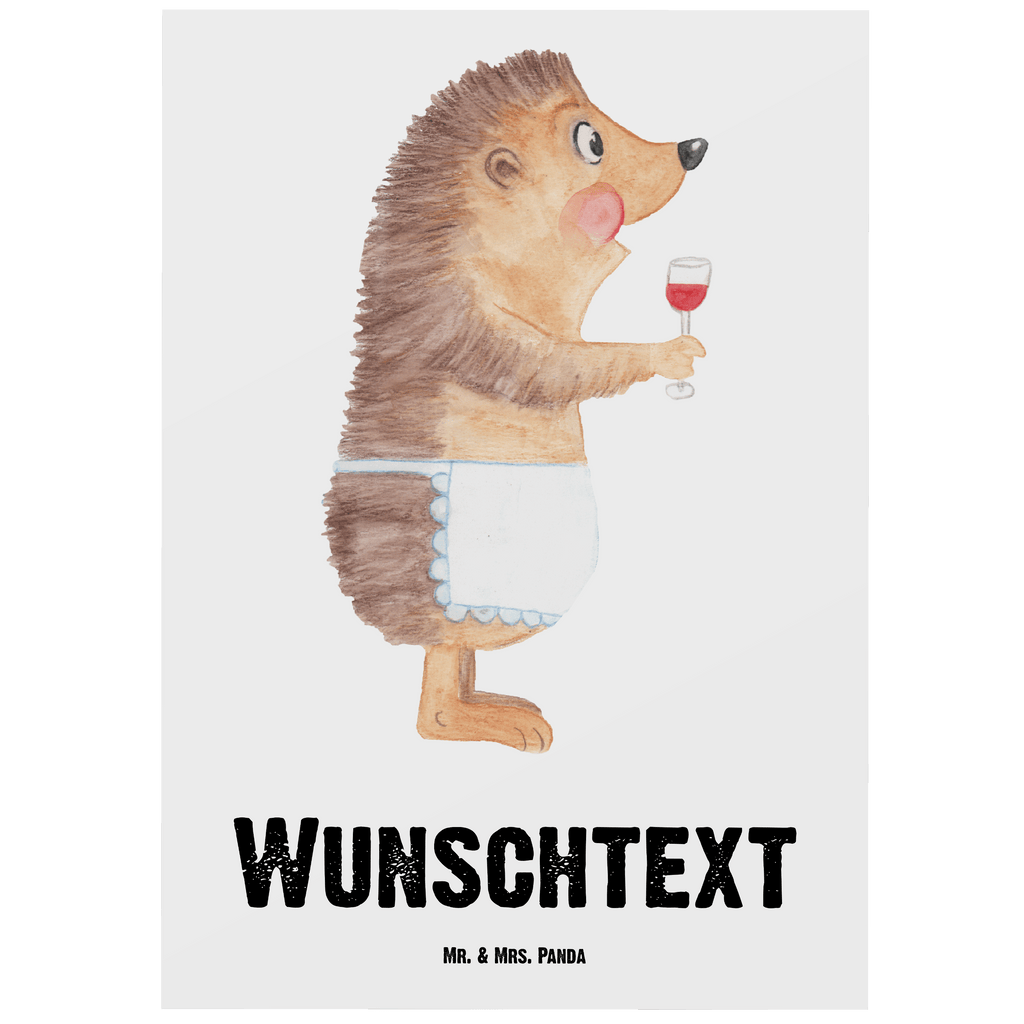 Personalisierte Postkarte Igel mit Wein Postkarte mit Namen, Postkarte bedrucken, Postkarte mit Wunschtext, Postkarte personalisierbar, Geschenkkarte mit Namen, Grußkarte mit Namen, Karte mit Namen, Einladung mit Namen, Ansichtskarte mit Namen, Geschenkkarte mit Wunschtext, Grußkarte mit Wunschtext, Karte mit Wunschtext, Einladung mit Wunschtext, Ansichtskarte mit Wunschtext, süße Tiermotive, gute Laune, lustige Sprüche, Tiere, Wein Spruch, Igel, Geschenk Weintrinker, Geschenk Weinliebhaber, Wein Deko, Weinglas, Rotwein, Weißwein, Wein trinken