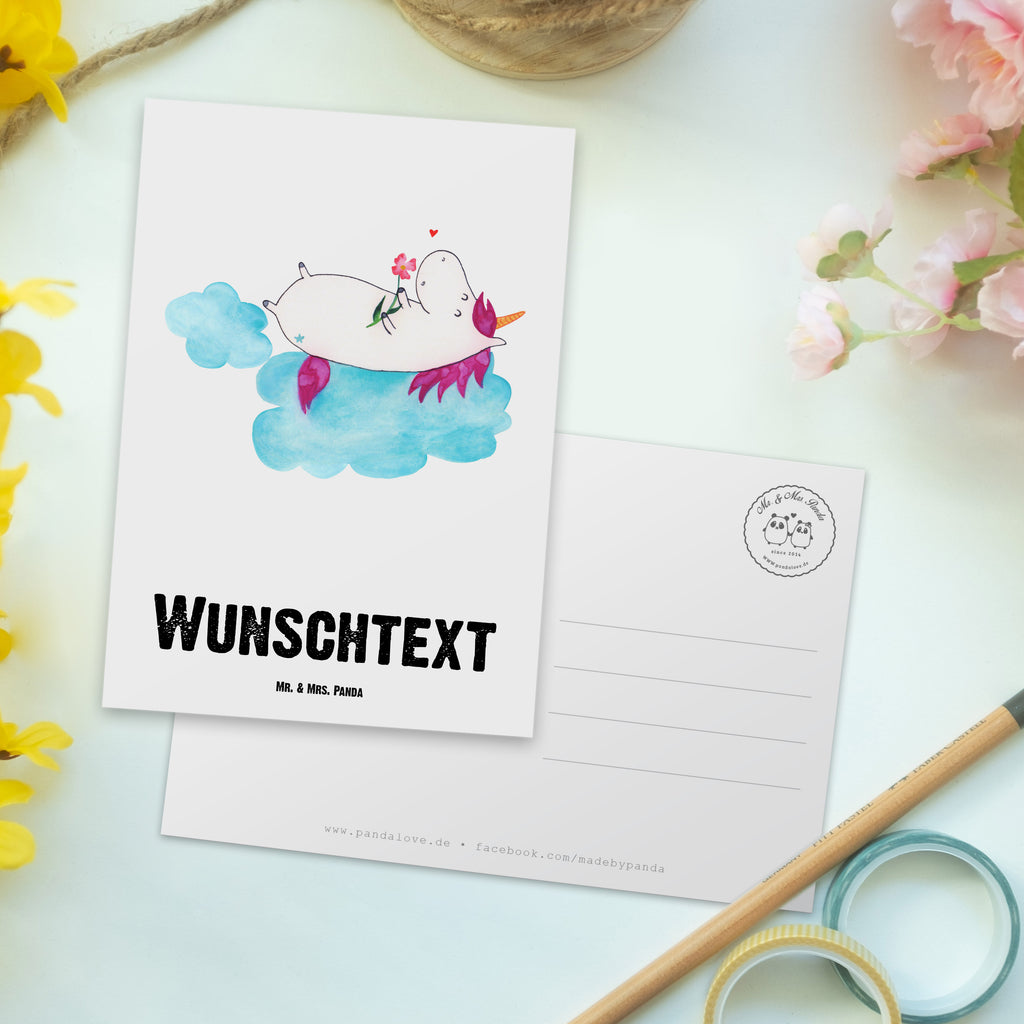 Personalisierte Postkarte Einhorn verliebt auf Wolke Postkarte mit Namen, Postkarte bedrucken, Postkarte mit Wunschtext, Postkarte personalisierbar, Geschenkkarte mit Namen, Grußkarte mit Namen, Karte mit Namen, Einladung mit Namen, Ansichtskarte mit Namen, Geschenkkarte mit Wunschtext, Grußkarte mit Wunschtext, Karte mit Wunschtext, Einladung mit Wunschtext, Ansichtskarte mit Wunschtext, Einhorn, Einhörner, Einhorn Deko, Pegasus, Unicorn, verliebt, Liebe, Liebesbeweis, Freundin, Wolke