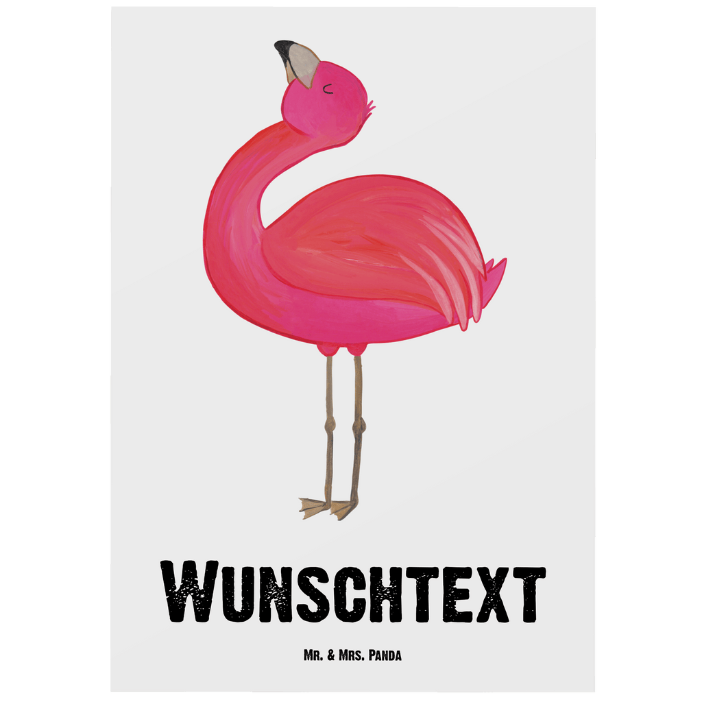 Personalisierte Postkarte Flamingo stolz Postkarte mit Namen, Postkarte bedrucken, Postkarte mit Wunschtext, Postkarte personalisierbar, Geschenkkarte mit Namen, Grußkarte mit Namen, Karte mit Namen, Einladung mit Namen, Ansichtskarte mit Namen, Geschenkkarte mit Wunschtext, Grußkarte mit Wunschtext, Karte mit Wunschtext, Einladung mit Wunschtext, Ansichtskarte mit Wunschtext, Flamingo, stolz, Freude, Selbstliebe, Selbstakzeptanz, Freundin, beste Freundin, Tochter, Mama, Schwester