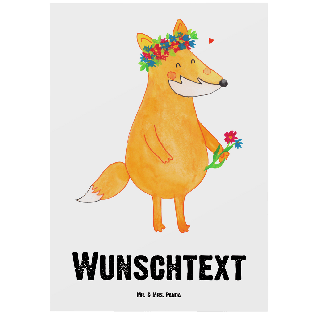 Personalisierte Postkarte Fuchs Blumenliebe Postkarte mit Namen, Postkarte bedrucken, Postkarte mit Wunschtext, Postkarte personalisierbar, Geschenkkarte mit Namen, Grußkarte mit Namen, Karte mit Namen, Einladung mit Namen, Ansichtskarte mit Namen, Geschenkkarte mit Wunschtext, Grußkarte mit Wunschtext, Karte mit Wunschtext, Einladung mit Wunschtext, Ansichtskarte mit Wunschtext, Fuchs, Füchse, Fox, Liebe, Freundin, Fuchsmädchen, Blumenmädchen, Freundinnen, Liebesbeweis, Blume, Blumen, Motivation, Freude, ich, mich, Selbstliebe