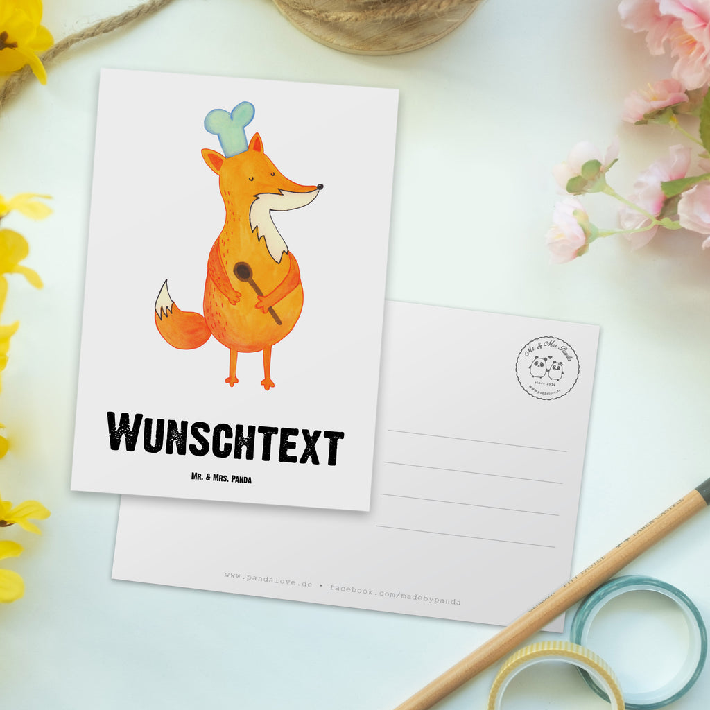 Personalisierte Postkarte Fuchs Koch Postkarte mit Namen, Postkarte bedrucken, Postkarte mit Wunschtext, Postkarte personalisierbar, Geschenkkarte mit Namen, Grußkarte mit Namen, Karte mit Namen, Einladung mit Namen, Ansichtskarte mit Namen, Geschenkkarte mit Wunschtext, Grußkarte mit Wunschtext, Karte mit Wunschtext, Einladung mit Wunschtext, Ansichtskarte mit Wunschtext, Fuchs, Füchse, Koch Geschenk, Küche Spruch, Küche Deko, Köche, Bäcker, Party Spruch, Spruch lustig, witzig