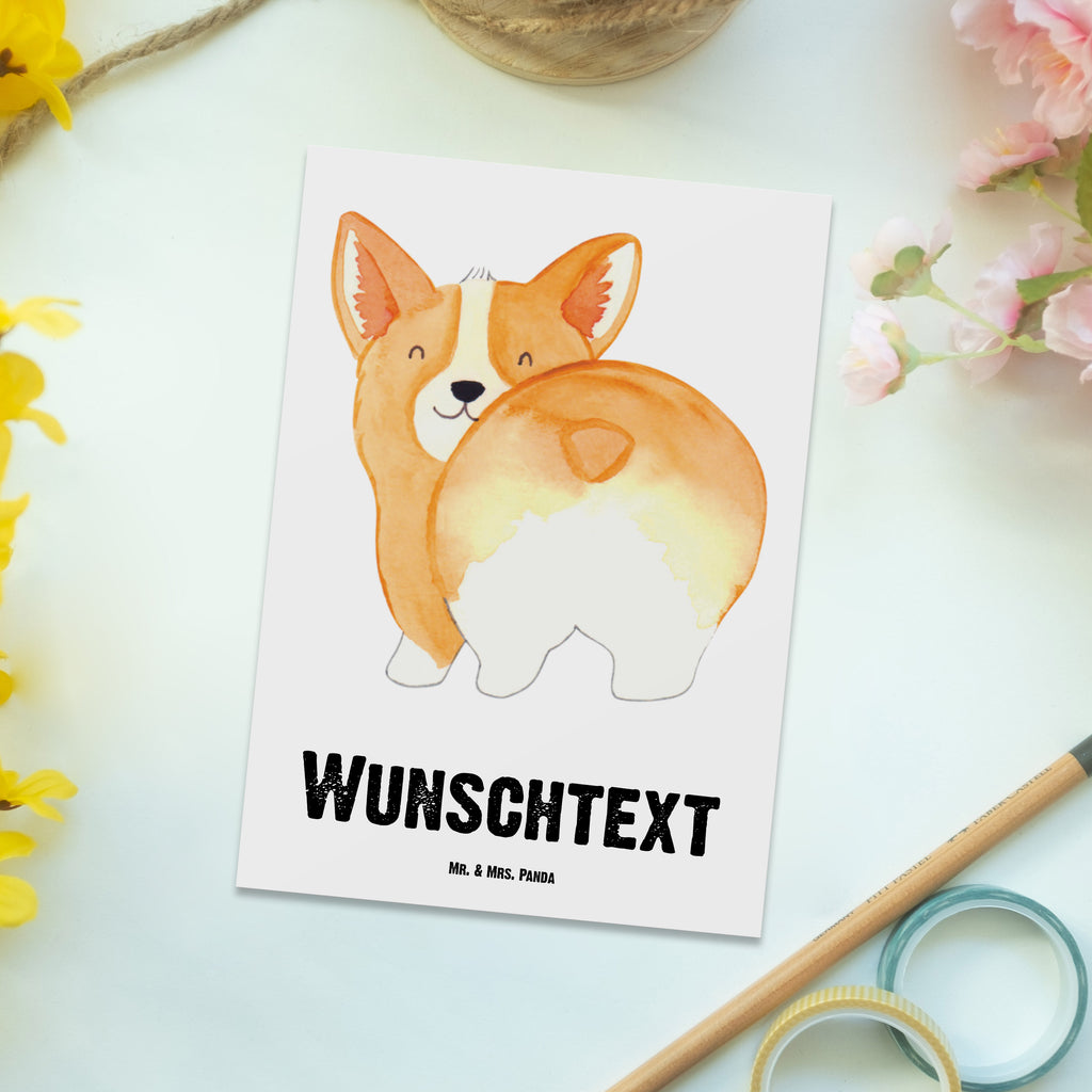 Personalisierte Postkarte Corgie Po Postkarte mit Namen, Postkarte bedrucken, Postkarte mit Wunschtext, Postkarte personalisierbar, Geschenkkarte mit Namen, Grußkarte mit Namen, Karte mit Namen, Einladung mit Namen, Ansichtskarte mit Namen, Geschenkkarte mit Wunschtext, Grußkarte mit Wunschtext, Karte mit Wunschtext, Einladung mit Wunschtext, Ansichtskarte mit Wunschtext, Hund, Hundemotiv, Haustier, Hunderasse, Tierliebhaber, Hundebesitzer, Sprüche, Corgie, Hundeliebe, Motivation, Selbstliebe, Spruch