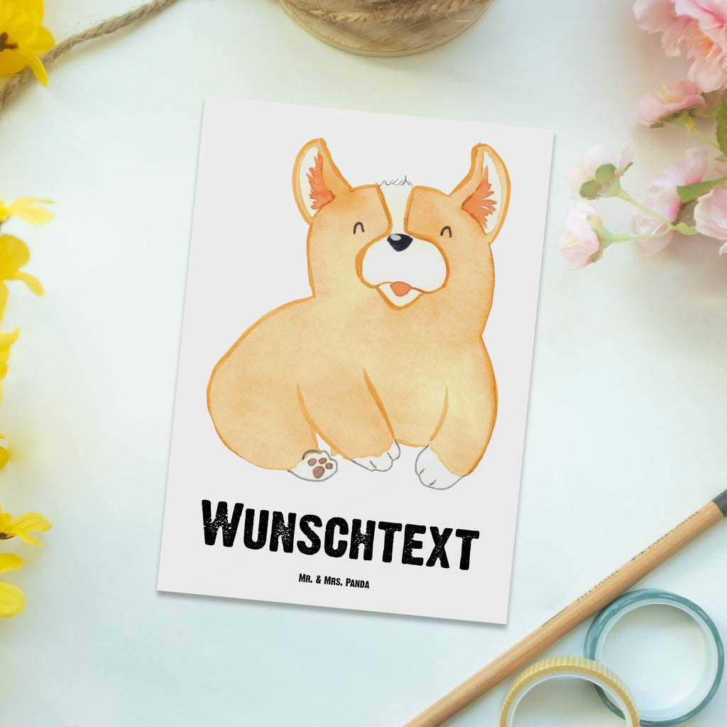 Personalisierte Postkarte Corgie Postkarte mit Namen, Postkarte bedrucken, Postkarte mit Wunschtext, Postkarte personalisierbar, Geschenkkarte mit Namen, Grußkarte mit Namen, Karte mit Namen, Einladung mit Namen, Ansichtskarte mit Namen, Geschenkkarte mit Wunschtext, Grußkarte mit Wunschtext, Karte mit Wunschtext, Einladung mit Wunschtext, Ansichtskarte mit Wunschtext, Hund, Hundemotiv, Haustier, Hunderasse, Tierliebhaber, Hundebesitzer, Sprüche, Corgie, Welsh Corgie Pembroke, britisch, Motivation, Spruch, Hundespruch, Lebensfreude