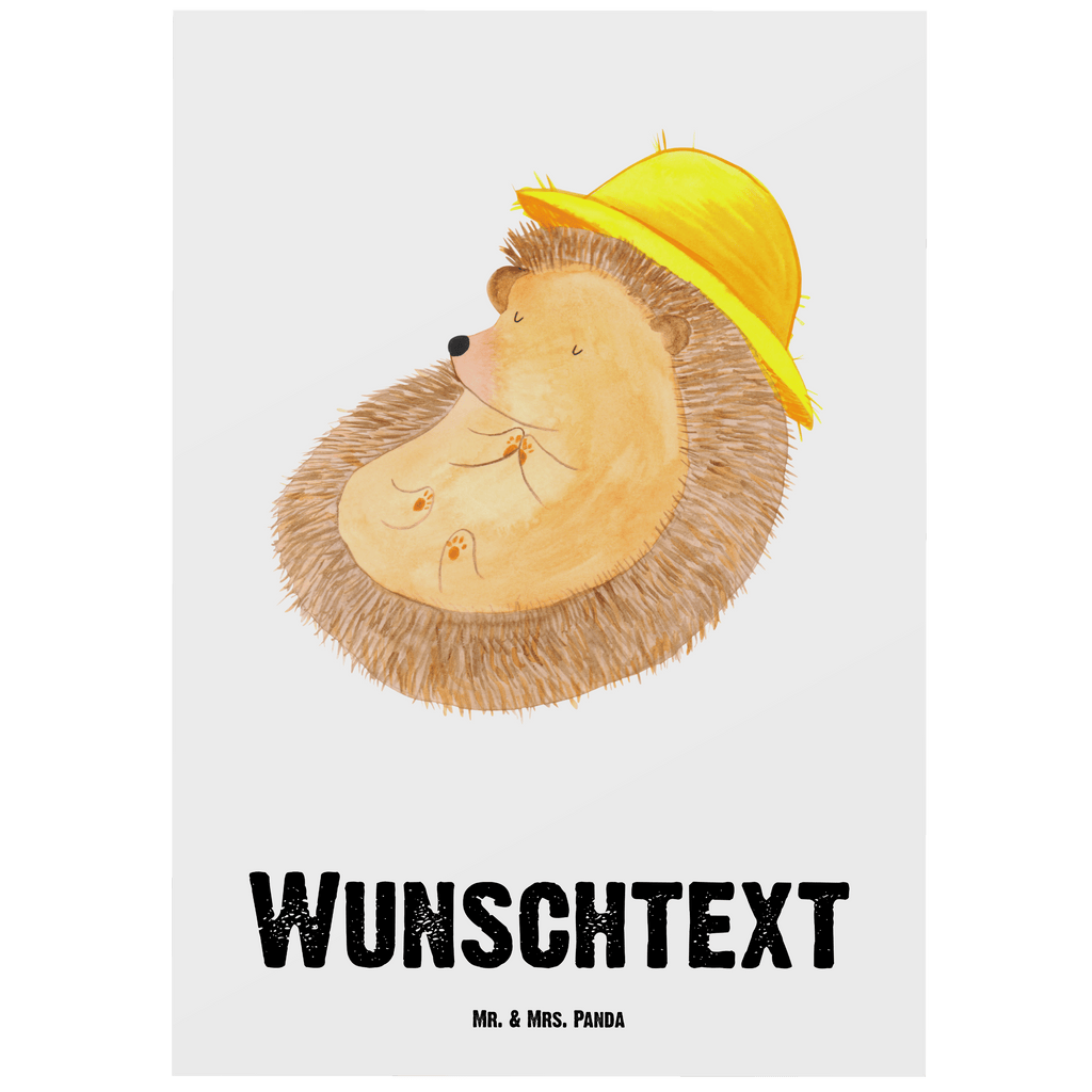 Personalisierte Postkarte Igel betet Postkarte mit Namen, Postkarte bedrucken, Postkarte mit Wunschtext, Postkarte personalisierbar, Geschenkkarte mit Namen, Grußkarte mit Namen, Karte mit Namen, Einladung mit Namen, Ansichtskarte mit Namen, Geschenkkarte mit Wunschtext, Grußkarte mit Wunschtext, Karte mit Wunschtext, Einladung mit Wunschtext, Ansichtskarte mit Wunschtext, süße Tiermotive, gute Laune, lustige Sprüche, Tiere, Igel, Igel mit Hut, Sonnenhut, Gott, Amen, beten, Leben, Dankbarkeit, Dankbar sein, dankbar, genießen