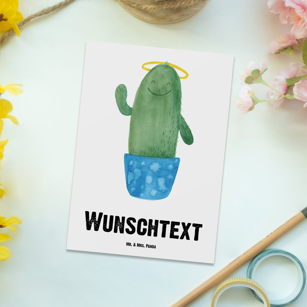 Personalisierte Postkarte Kaktus Heilig Postkarte mit Namen, Postkarte bedrucken, Postkarte mit Wunschtext, Postkarte personalisierbar, Geschenkkarte mit Namen, Grußkarte mit Namen, Karte mit Namen, Einladung mit Namen, Ansichtskarte mit Namen, Geschenkkarte mit Wunschtext, Grußkarte mit Wunschtext, Karte mit Wunschtext, Einladung mit Wunschtext, Ansichtskarte mit Wunschtext, Kaktus, Kakteen, frech, lustig, Kind, Eltern, Familie, Bruder, Schwester, Schwestern, Freundin, Heiligenschein