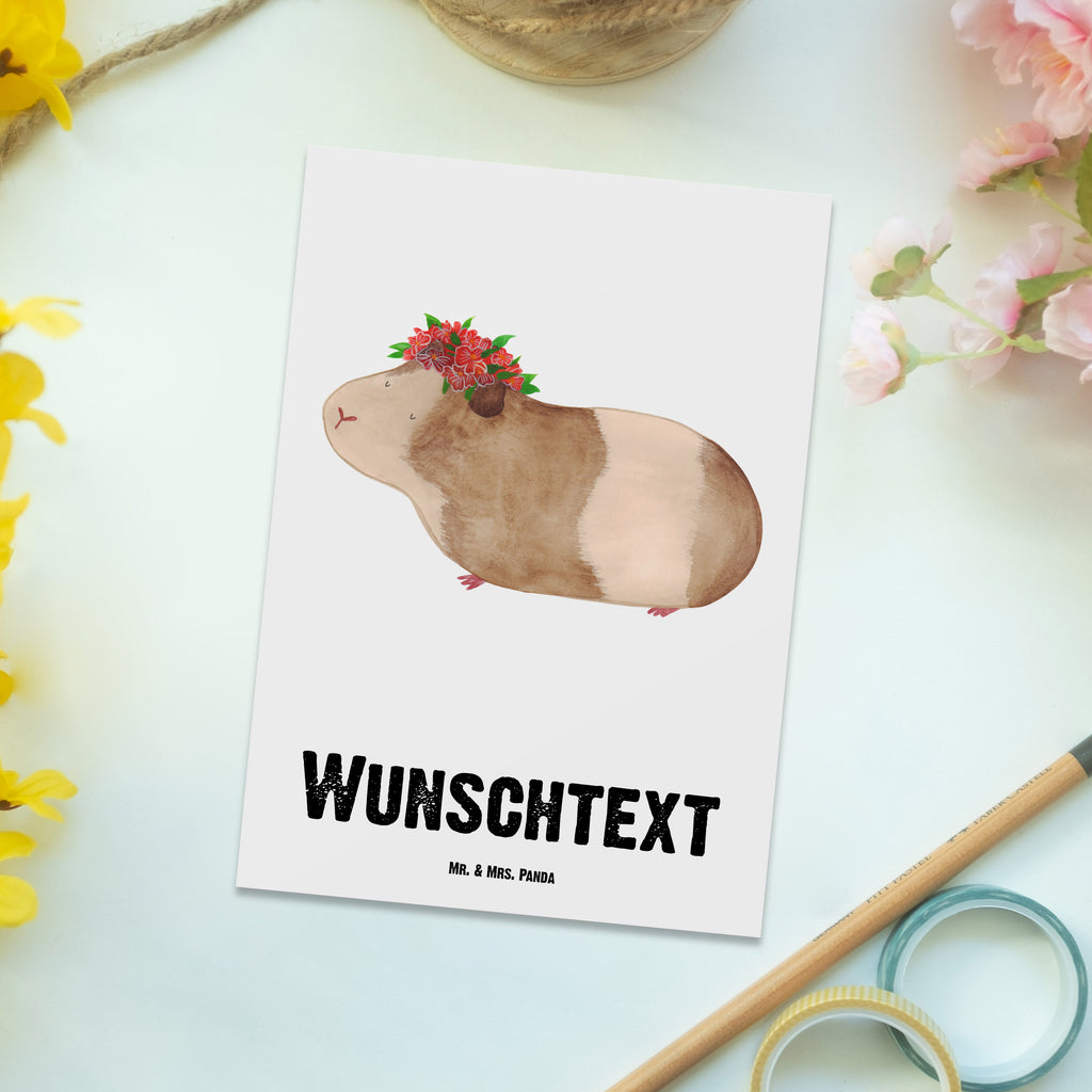 Personalisierte Postkarte Meerschweinchen weise Postkarte mit Namen, Postkarte bedrucken, Postkarte mit Wunschtext, Postkarte personalisierbar, Geschenkkarte mit Namen, Grußkarte mit Namen, Karte mit Namen, Einladung mit Namen, Ansichtskarte mit Namen, Geschenkkarte mit Wunschtext, Grußkarte mit Wunschtext, Karte mit Wunschtext, Einladung mit Wunschtext, Ansichtskarte mit Wunschtext, süße Tiermotive, gute Laune, lustige Sprüche, Tiere, Meerschweinchen, Meerie, Meeries, Wunder, Blumenkind, Realität, Spruch, Weisheit, Motivation, Wunderland