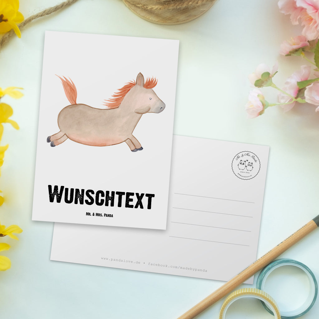 Personalisierte Postkarte Pferd springt Postkarte mit Namen, Postkarte bedrucken, Postkarte mit Wunschtext, Postkarte personalisierbar, Geschenkkarte mit Namen, Grußkarte mit Namen, Karte mit Namen, Einladung mit Namen, Ansichtskarte mit Namen, Geschenkkarte mit Wunschtext, Grußkarte mit Wunschtext, Karte mit Wunschtext, Einladung mit Wunschtext, Ansichtskarte mit Wunschtext, Bauernhof, Hoftiere, Landwirt, Landwirtin, Pferd, Pony, Pferde, Stall, Pferdestall, ausreiten, reiten, Pferdebesitzer
