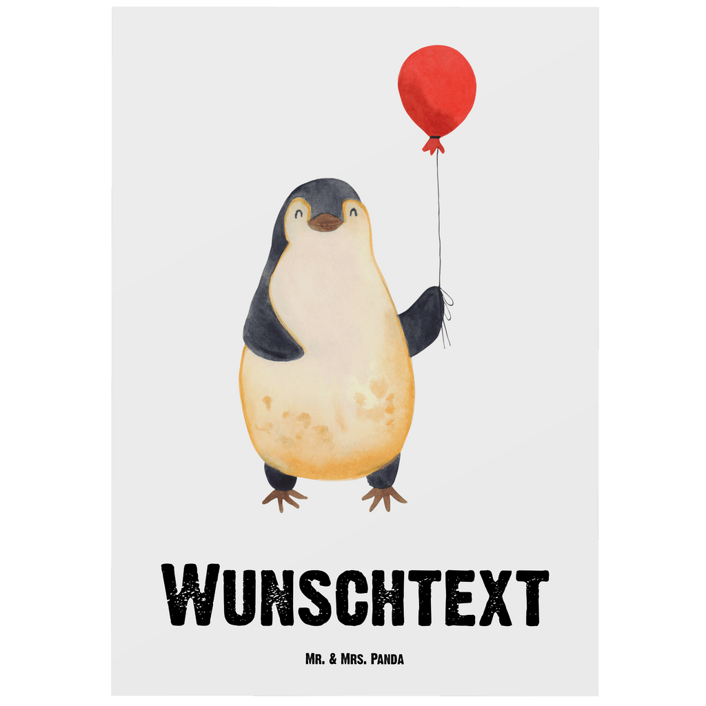 Personalisierte Postkarte Pinguin Luftballon Postkarte mit Namen, Postkarte bedrucken, Postkarte mit Wunschtext, Postkarte personalisierbar, Geschenkkarte mit Namen, Grußkarte mit Namen, Karte mit Namen, Einladung mit Namen, Ansichtskarte mit Namen, Geschenkkarte mit Wunschtext, Grußkarte mit Wunschtext, Karte mit Wunschtext, Einladung mit Wunschtext, Ansichtskarte mit Wunschtext, Pinguin, Pinguine, Luftballon, Tagträume, Lebenslust, Geschenk Freundin, Geschenkidee, beste Freundin, Motivation, Neustart, neues Leben, Liebe, Glück