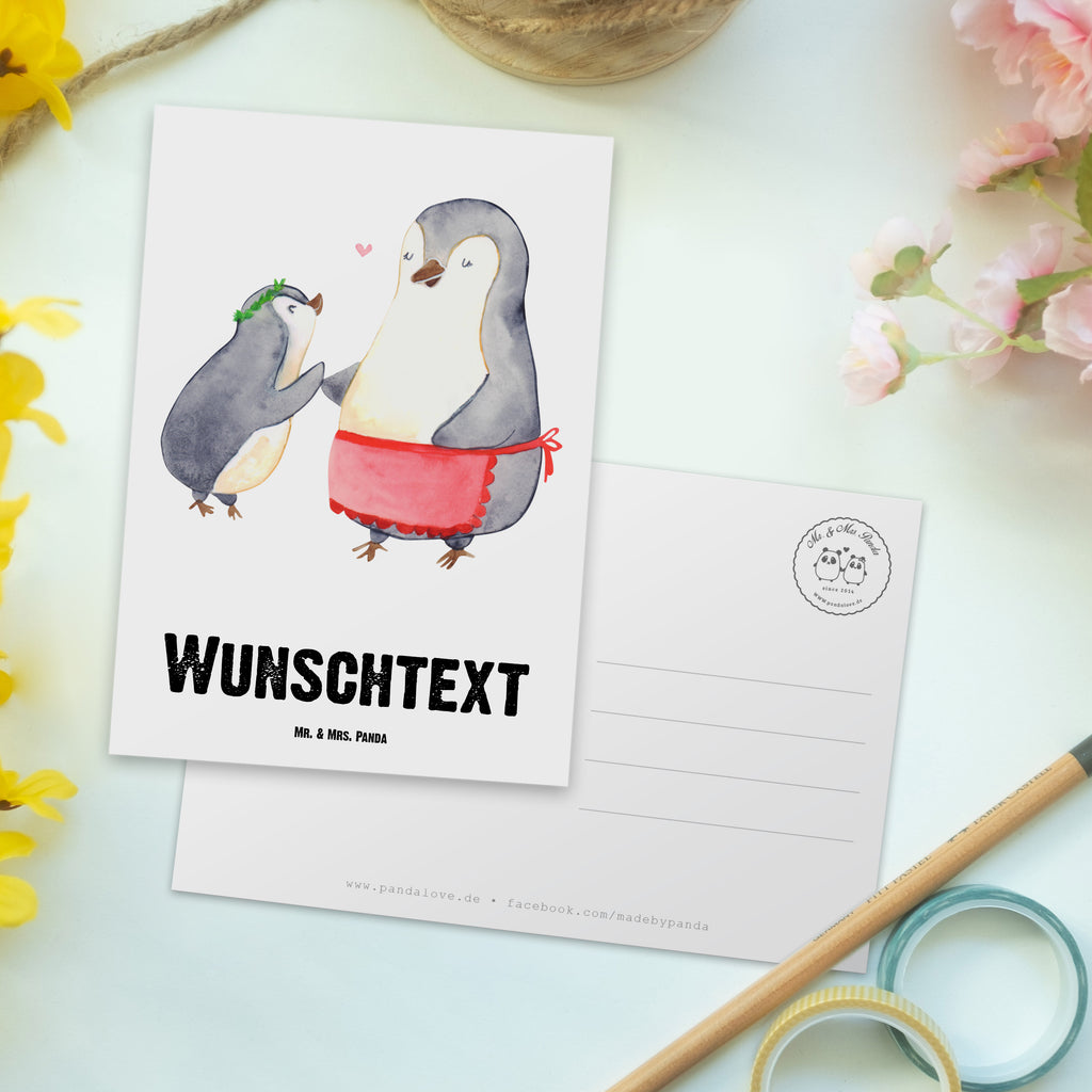 Personalisierte Postkarte Pinguin mit Kind Postkarte mit Namen, Postkarte bedrucken, Postkarte mit Wunschtext, Postkarte personalisierbar, Geschenkkarte mit Namen, Grußkarte mit Namen, Karte mit Namen, Einladung mit Namen, Ansichtskarte mit Namen, Geschenkkarte mit Wunschtext, Grußkarte mit Wunschtext, Karte mit Wunschtext, Einladung mit Wunschtext, Ansichtskarte mit Wunschtext, Familie, Vatertag, Muttertag, Bruder, Schwester, Mama, Papa, Oma, Opa, Geschenk, Mami, Mutti, Mutter, Geburststag