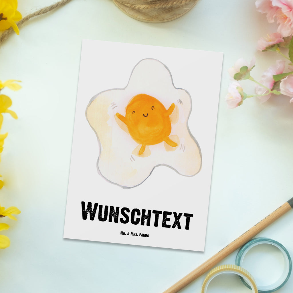 Personalisierte Postkarte Spiegelei Postkarte mit Namen, Postkarte bedrucken, Postkarte mit Wunschtext, Postkarte personalisierbar, Geschenkkarte mit Namen, Grußkarte mit Namen, Karte mit Namen, Einladung mit Namen, Ansichtskarte mit Namen, Geschenkkarte mit Wunschtext, Grußkarte mit Wunschtext, Karte mit Wunschtext, Einladung mit Wunschtext, Ansichtskarte mit Wunschtext, süße Tiermotive, gute Laune, lustige Sprüche, Tiere, Ei, Spiegelei, Schön, Tag, Glücklich, Liebe