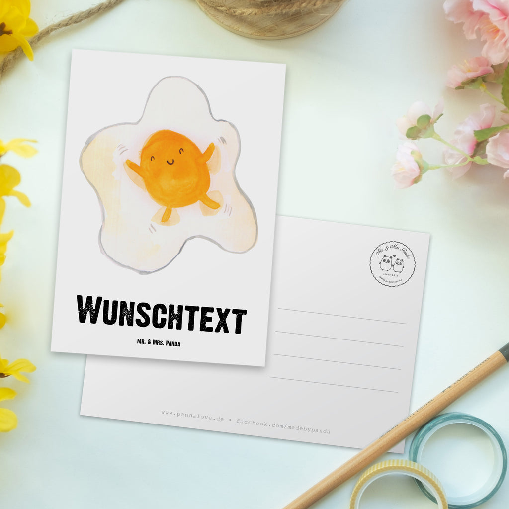 Personalisierte Postkarte Spiegelei Postkarte mit Namen, Postkarte bedrucken, Postkarte mit Wunschtext, Postkarte personalisierbar, Geschenkkarte mit Namen, Grußkarte mit Namen, Karte mit Namen, Einladung mit Namen, Ansichtskarte mit Namen, Geschenkkarte mit Wunschtext, Grußkarte mit Wunschtext, Karte mit Wunschtext, Einladung mit Wunschtext, Ansichtskarte mit Wunschtext, süße Tiermotive, gute Laune, lustige Sprüche, Tiere, Ei, Spiegelei, Schön, Tag, Glücklich, Liebe