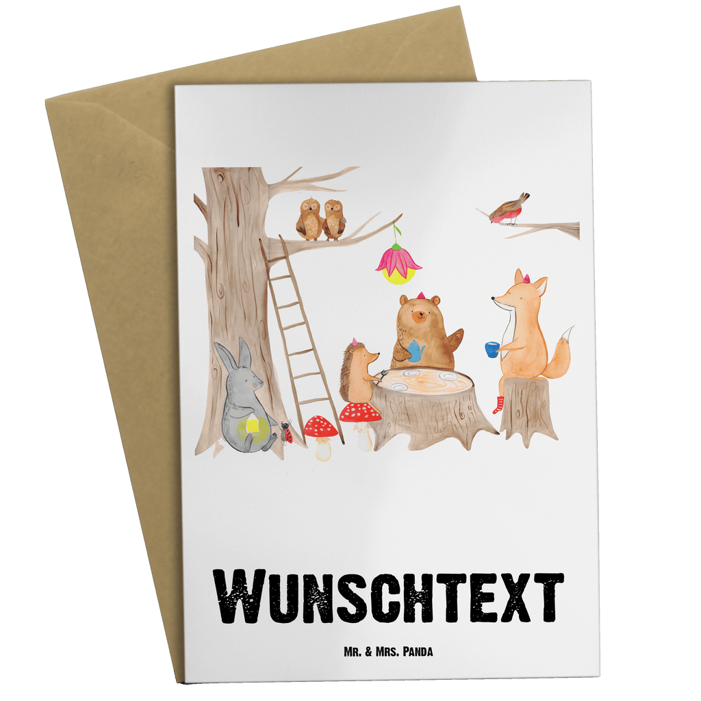 Personalisierte Grußkarte Waldtiere Picknick Personalisierte Grußkarte, Personalisiertere Klappkarte, Personalisierte Einladungskarte, Personalisierte Glückwunschkarte, Personalisierte Hochzeitskarte, Personalisierte Geburtstagskarte, Grußkarte mit Namen, Grußkarte selber drucken, Grußkarte selbst gestalten, Grußkarte mit persönlichen Nachrichten, Grußkarte als Geldgeschenk, Grußkarten personalisiert, Tiermotive, Gute Laune, lustige Sprüche, Tiere, Waldtiere, Picknick, Wald, Fuchs, Hase, Igel, Maus, Eichhörnchen