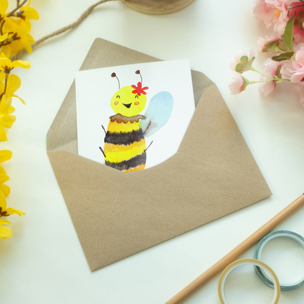Personalisierte Grußkarte Biene Happy Personalisierte Grußkarte, Personalisiertere Klappkarte, Personalisierte Einladungskarte, Personalisierte Glückwunschkarte, Personalisierte Hochzeitskarte, Personalisierte Geburtstagskarte, Grußkarte mit Namen, Grußkarte selber drucken, Grußkarte selbst gestalten, Grußkarte mit persönlichen Nachrichten, Grußkarte als Geldgeschenk, Grußkarten personalisiert, Biene, Wespe, Hummel