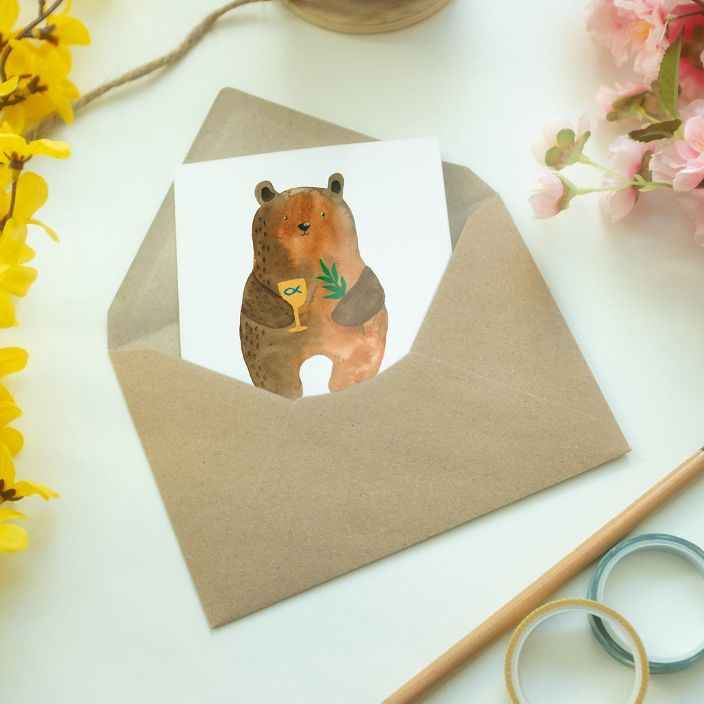 Personalisierte Grußkarte Konfirmation-Bär Personalisierte Grußkarte, Personalisiertere Klappkarte, Personalisierte Einladungskarte, Personalisierte Glückwunschkarte, Personalisierte Hochzeitskarte, Personalisierte Geburtstagskarte, Grußkarte mit Namen, Grußkarte selber drucken, Grußkarte selbst gestalten, Grußkarte mit persönlichen Nachrichten, Grußkarte als Geldgeschenk, Grußkarten personalisiert, Bär, Teddy, Teddybär, Konfirmation, Kirche, evangelisch, Gottesdienst
