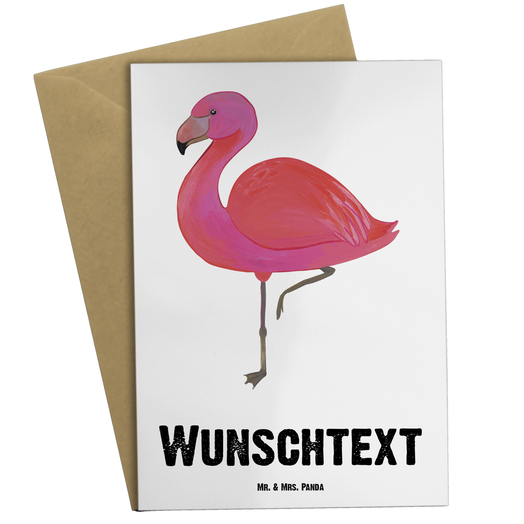Personalisierte Grußkarte Flamingo classic Personalisierte Grußkarte, Personalisiertere Klappkarte, Personalisierte Einladungskarte, Personalisierte Glückwunschkarte, Personalisierte Hochzeitskarte, Personalisierte Geburtstagskarte, Grußkarte mit Namen, Grußkarte selber drucken, Grußkarte selbst gestalten, Grußkarte mit persönlichen Nachrichten, Grußkarte als Geldgeschenk, Grußkarten personalisiert, Flamingo, Einzigartig, Selbstliebe, Stolz, ich, für mich, Spruch, Freundin, Freundinnen, Außenseiter, Sohn, Tochter, Geschwister