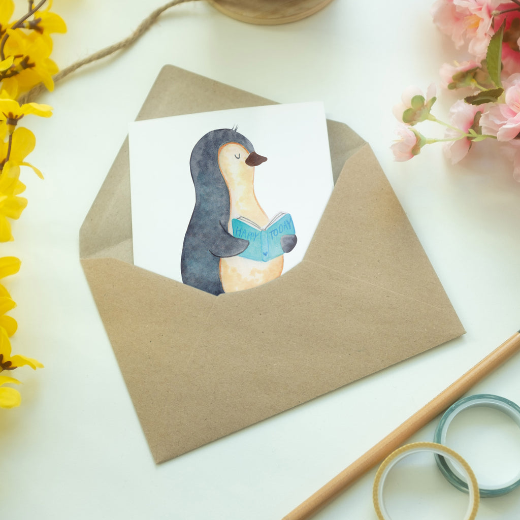 Personalisierte Grußkarte Pinguin Buch Personalisierte Grußkarte, Personalisiertere Klappkarte, Personalisierte Einladungskarte, Personalisierte Glückwunschkarte, Personalisierte Hochzeitskarte, Personalisierte Geburtstagskarte, Grußkarte mit Namen, Grußkarte selber drucken, Grußkarte selbst gestalten, Grußkarte mit persönlichen Nachrichten, Grußkarte als Geldgeschenk, Grußkarten personalisiert, Pinguin, Pinguine, Buch, Lesen, Bücherwurm, Nichtstun, Faulenzen, Ferien, Urlaub, Freizeit