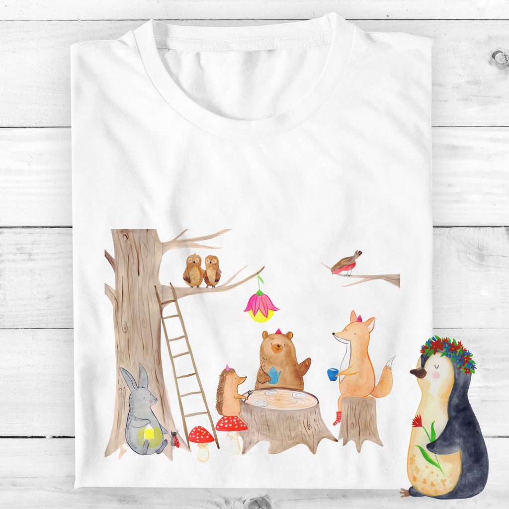 Größe XXL Personalisiertes T-Shirt Waldtiere Picknick T-Shirt Personalisiert, T-Shirt mit Namen, T-Shirt mit Aufruck, Männer, Frauen, Wunschtext, Bedrucken, Tiermotive, Gute Laune, lustige Sprüche, Tiere, Waldtiere, Picknick, Wald, Fuchs, Hase, Igel, Maus, Eichhörnchen