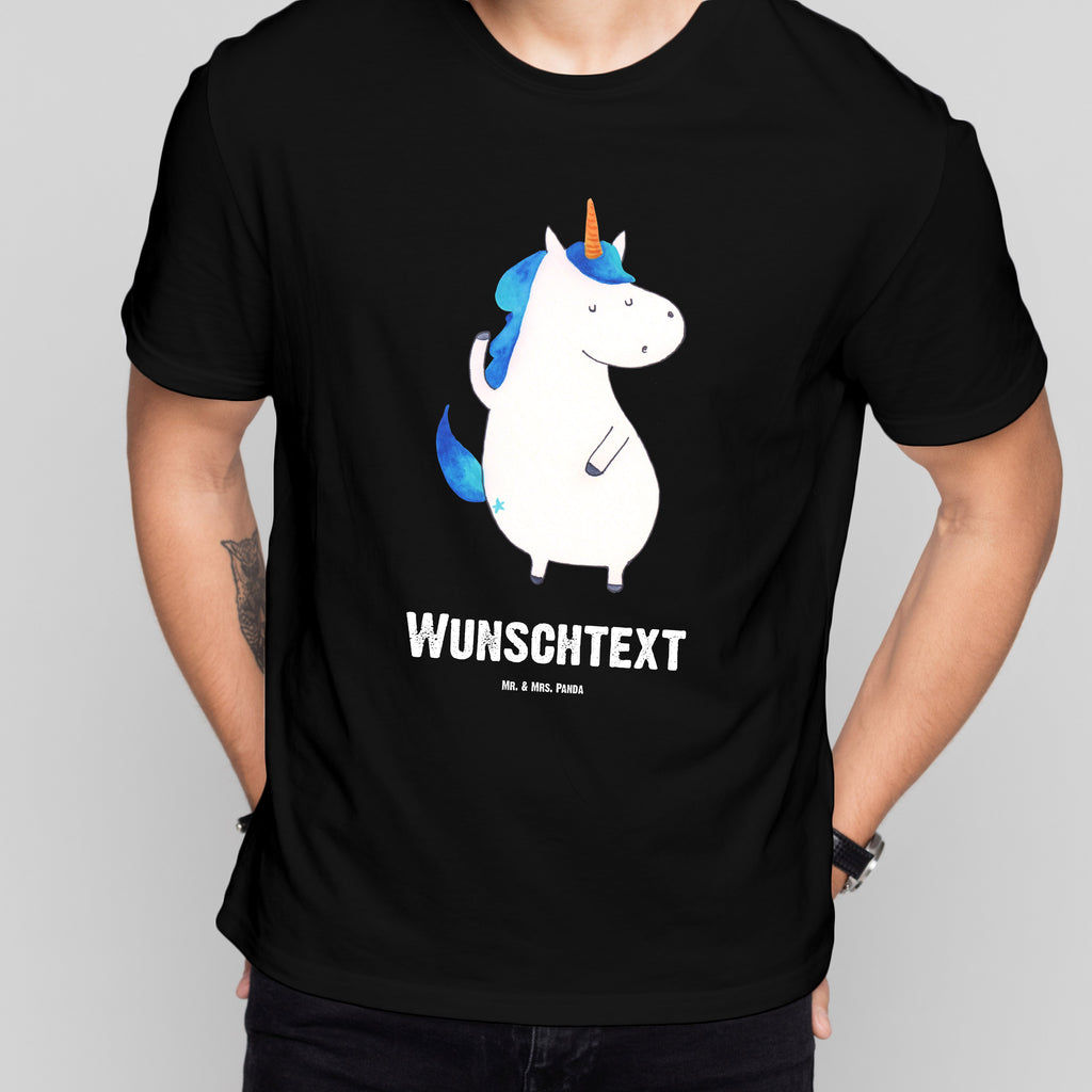Größe XXL Personalisiertes T-Shirt Einhorn Mann T-Shirt Personalisiert, T-Shirt mit Namen, T-Shirt mit Aufruck, Männer, Frauen, Wunschtext, Bedrucken, Einhorn, Einhörner, Einhorn Deko, Pegasus, Unicorn, cool, Mann, Freundin, Familie, bester Freund, BFF, Party, hübsch, beste