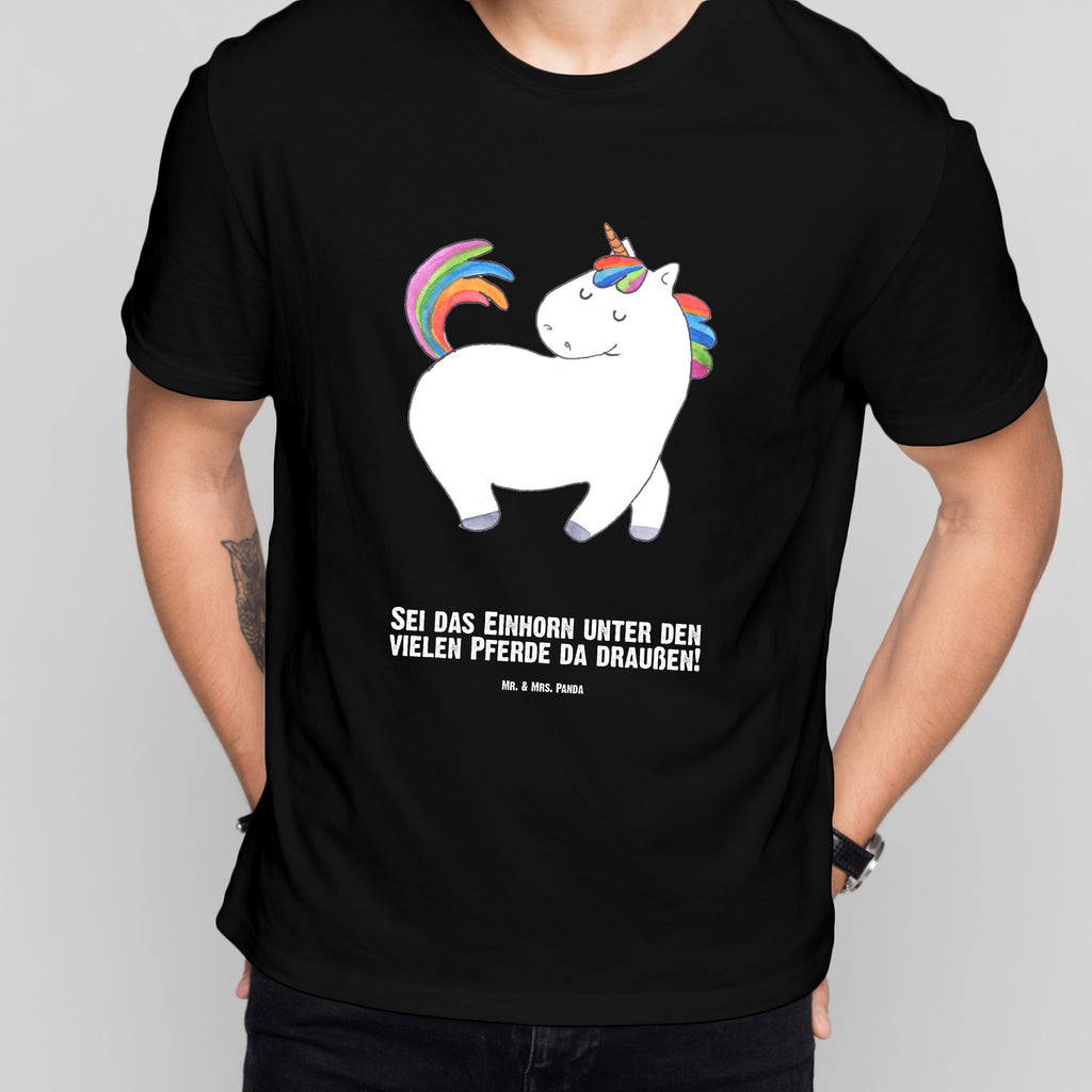 Größe XXL Personalisiertes T-Shirt Einhorn stolzierend T-Shirt Personalisiert, T-Shirt mit Namen, T-Shirt mit Aufruck, Männer, Frauen, Wunschtext, Bedrucken, Einhorn, Einhörner, Einhorn Deko, Pegasus, Unicorn, stolz, anders, bunt, Pferd, Reiter, Reiten, Freundin, Geschenk
