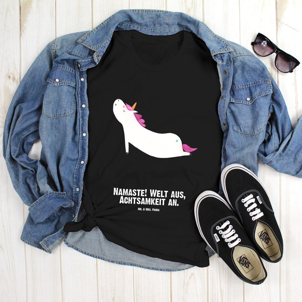 Größe XXL Personalisiertes T-Shirt Einhorn Yoga T-Shirt Personalisiert, T-Shirt mit Namen, T-Shirt mit Aufruck, Männer, Frauen, Wunschtext, Bedrucken, Einhorn, Einhörner, Einhorn Deko, Pegasus, Unicorn, Yoga, Namaste, Achtsamkeit, Entspannung, Joga, Yogamatte, Sport, lustig, witzig, süß