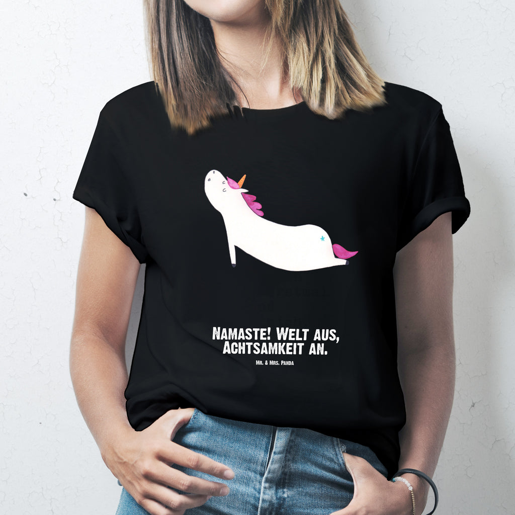 Größe XXL Personalisiertes T-Shirt Einhorn Yoga T-Shirt Personalisiert, T-Shirt mit Namen, T-Shirt mit Aufruck, Männer, Frauen, Wunschtext, Bedrucken, Einhorn, Einhörner, Einhorn Deko, Pegasus, Unicorn, Yoga, Namaste, Achtsamkeit, Entspannung, Joga, Yogamatte, Sport, lustig, witzig, süß