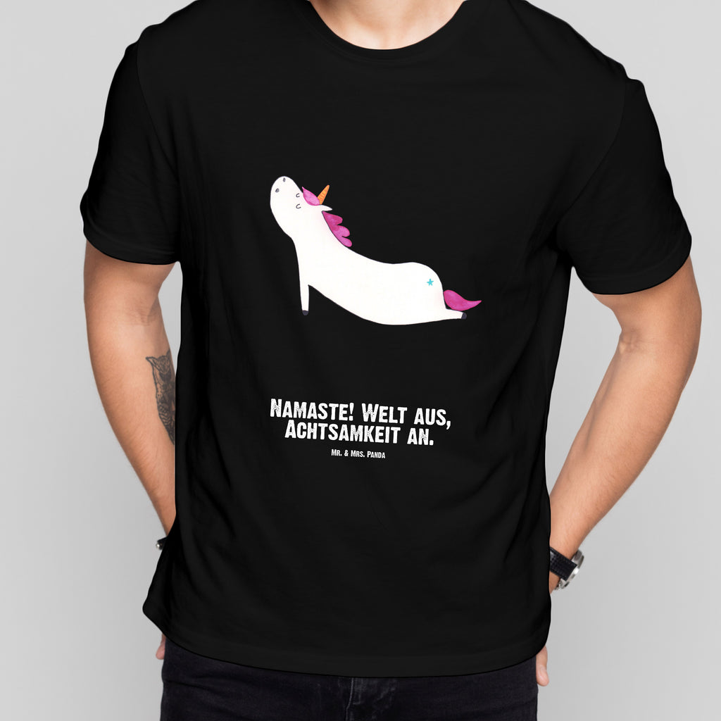Größe XXL Personalisiertes T-Shirt Einhorn Yoga T-Shirt Personalisiert, T-Shirt mit Namen, T-Shirt mit Aufruck, Männer, Frauen, Wunschtext, Bedrucken, Einhorn, Einhörner, Einhorn Deko, Pegasus, Unicorn, Yoga, Namaste, Achtsamkeit, Entspannung, Joga, Yogamatte, Sport, lustig, witzig, süß