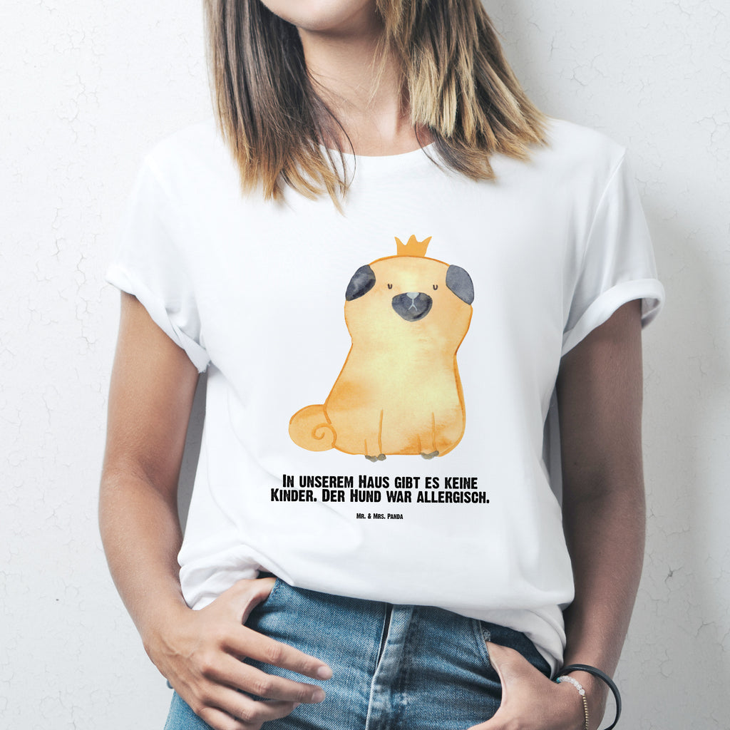 Größe XXL Personalisiertes T-Shirt Mops Krone T-Shirt Personalisiert, T-Shirt mit Namen, T-Shirt mit Aufruck, Männer, Frauen, Wunschtext, Bedrucken, Hund, Hundemotiv, Haustier, Hunderasse, Tierliebhaber, Hundebesitzer, Sprüche, Mops, allergisch, kinderlos, Hausregel, Hundebesitzer. Spruch, lustig