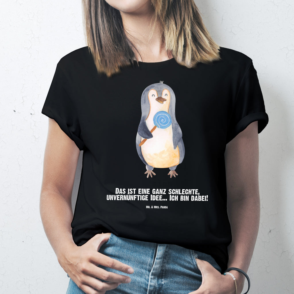 Größe XXL Personalisiertes T-Shirt Pinguin Lolli T-Shirt Personalisiert, T-Shirt mit Namen, T-Shirt mit Aufruck, Männer, Frauen, Wunschtext, Bedrucken, Pinguin, Pinguine, Lolli, Süßigkeiten, Blödsinn, Spruch, Rebell, Gauner, Ganove, Rabauke