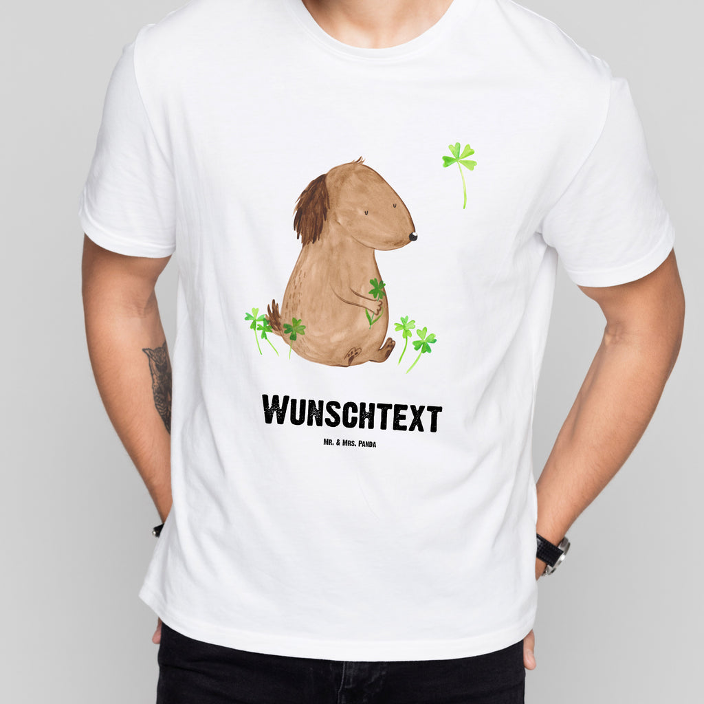 Größe L Personalisiertes T-Shirt Hund Kleeblatt T-Shirt, Shirt, Tshirt, Lustiges T-Shirt, T-Shirt mit Spruch, Party, Junggesellenabschied, Jubiläum, Geburstag, Herrn, Damen, Männer, Frauen, Schlafshirt, Nachthemd, Sprüche, Hund, Hundemotiv, Haustier, Hunderasse, Tierliebhaber, Hundebesitzer, Kleeblatt, Glück, Tagträume, Motivation, Neuanfang, Geschenk, Glücksbringer, Selbstliebe, Achtsamkeit