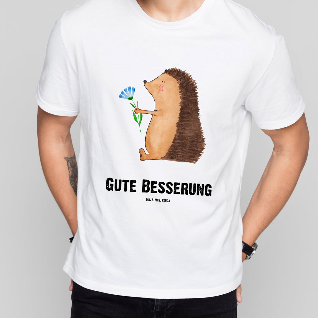 Größe L Personalisiertes T-Shirt Igel mit Blume T-Shirt, Shirt, Tshirt, Lustiges T-Shirt, T-Shirt mit Spruch, Party, Junggesellenabschied, Jubiläum, Geburstag, Herrn, Damen, Männer, Frauen, Schlafshirt, Nachthemd, Sprüche, Tiermotive, Gute Laune, lustige Sprüche, Tiere, Igel, Gute Besserung, Genesungswünsche, Krankheit, Krankenhaus, krank, Besuch