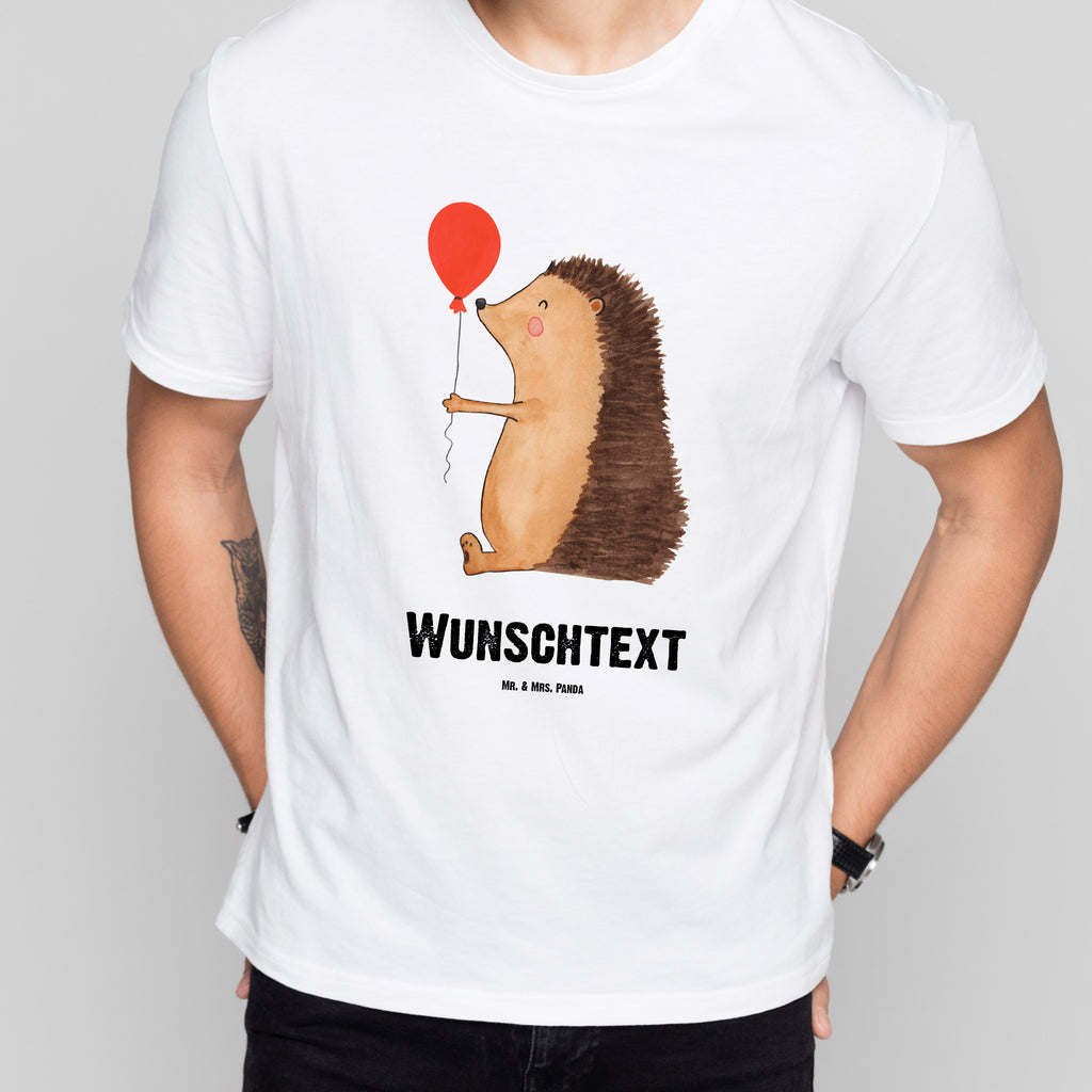 Größe L Personalisiertes T-Shirt Igel mit Luftballon T-Shirt, Shirt, Tshirt, Lustiges T-Shirt, T-Shirt mit Spruch, Party, Junggesellenabschied, Jubiläum, Geburstag, Herrn, Damen, Männer, Frauen, Schlafshirt, Nachthemd, Sprüche, Tiermotive, Gute Laune, lustige Sprüche, Tiere, Igel, Geburtstag, Herzlichen Glückwunsch, Glückwunsch, Geburtstagskind, Ballon, Happy Birthday