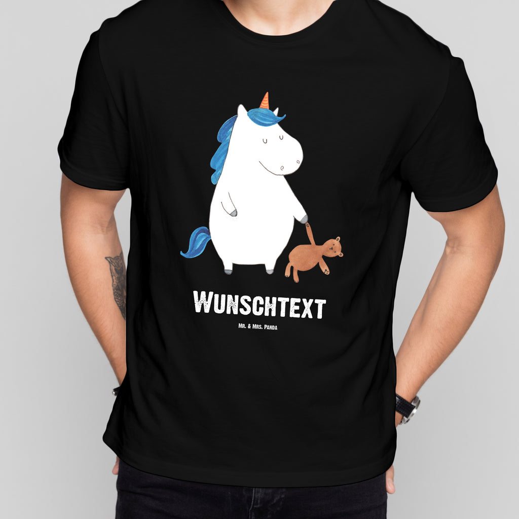 Größe L Personalisiertes T-Shirt Einhorn Teddy T-Shirt, Shirt, Tshirt, Lustiges T-Shirt, T-Shirt mit Spruch, Party, Junggesellenabschied, Jubiläum, Geburstag, Herrn, Damen, Männer, Frauen, Schlafshirt, Nachthemd, Sprüche, Einhorn, Einhörner, Einhorn Deko, Pegasus, Unicorn, schlafen, gute Nacht, Single, Bett, Träumen, Freundin, Singleleben