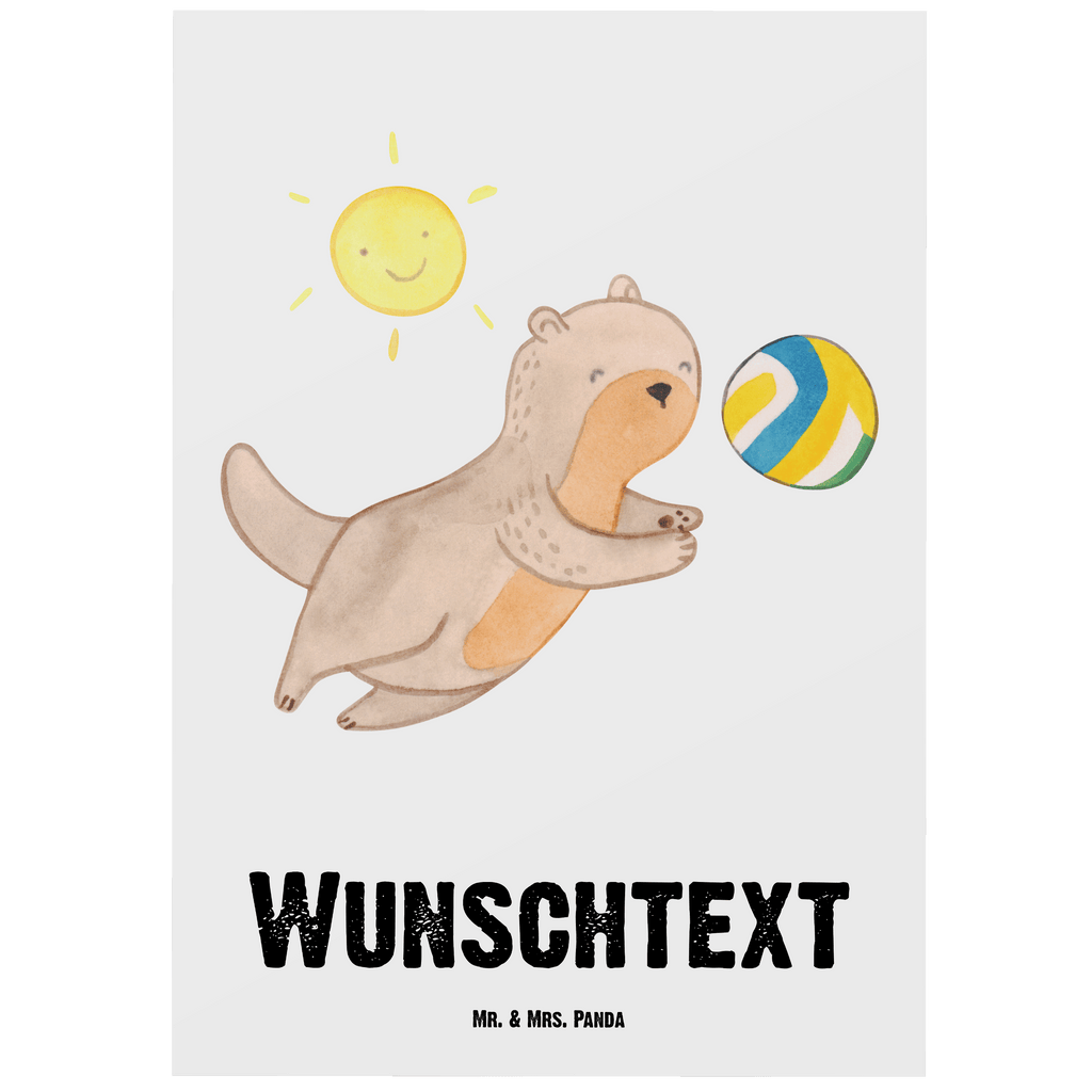Personalisierte Postkarte Otter Beachvolleyball Medizin Postkarte mit Namen, Postkarte bedrucken, Postkarte mit Wunschtext, Postkarte personalisierbar, Geschenkkarte mit Namen, Grußkarte mit Namen, Karte mit Namen, Einladung mit Namen, Ansichtskarte mit Namen, Geschenkkarte mit Wunschtext, Grußkarte mit Wunschtext, Karte mit Wunschtext, Einladung mit Wunschtext, Ansichtskarte mit Wunschtext, Geschenk, Sport, Sportart, Hobby, Schenken, Danke, Dankeschön, Auszeichnung, Gewinn, Sportler, Beachvolleyball, Volleyball, Ballsport, Volleyballturnier, Strandvolleyball, Sandvolleyball, Strandballspielen, Outdoor-Volleyball, Strand-Ballsport