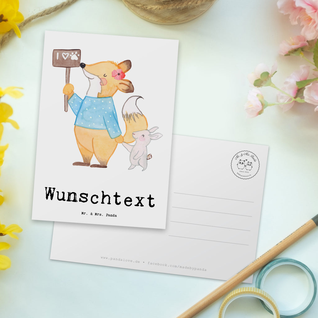 Personalisierte Postkarte Tierschützerin aus Leidenschaft Postkarte mit Namen, Postkarte bedrucken, Postkarte mit Wunschtext, Postkarte personalisierbar, Geschenkkarte mit Namen, Grußkarte mit Namen, Karte mit Namen, Einladung mit Namen, Ansichtskarte mit Namen, Geschenkkarte mit Wunschtext, Grußkarte mit Wunschtext, Karte mit Wunschtext, Einladung mit Wunschtext, Ansichtskarte mit Wunschtext, Beruf, Ausbildung, Jubiläum, Abschied, Rente, Kollege, Kollegin, Geschenk, Schenken, Arbeitskollege, Mitarbeiter, Firma, Danke, Dankeschön