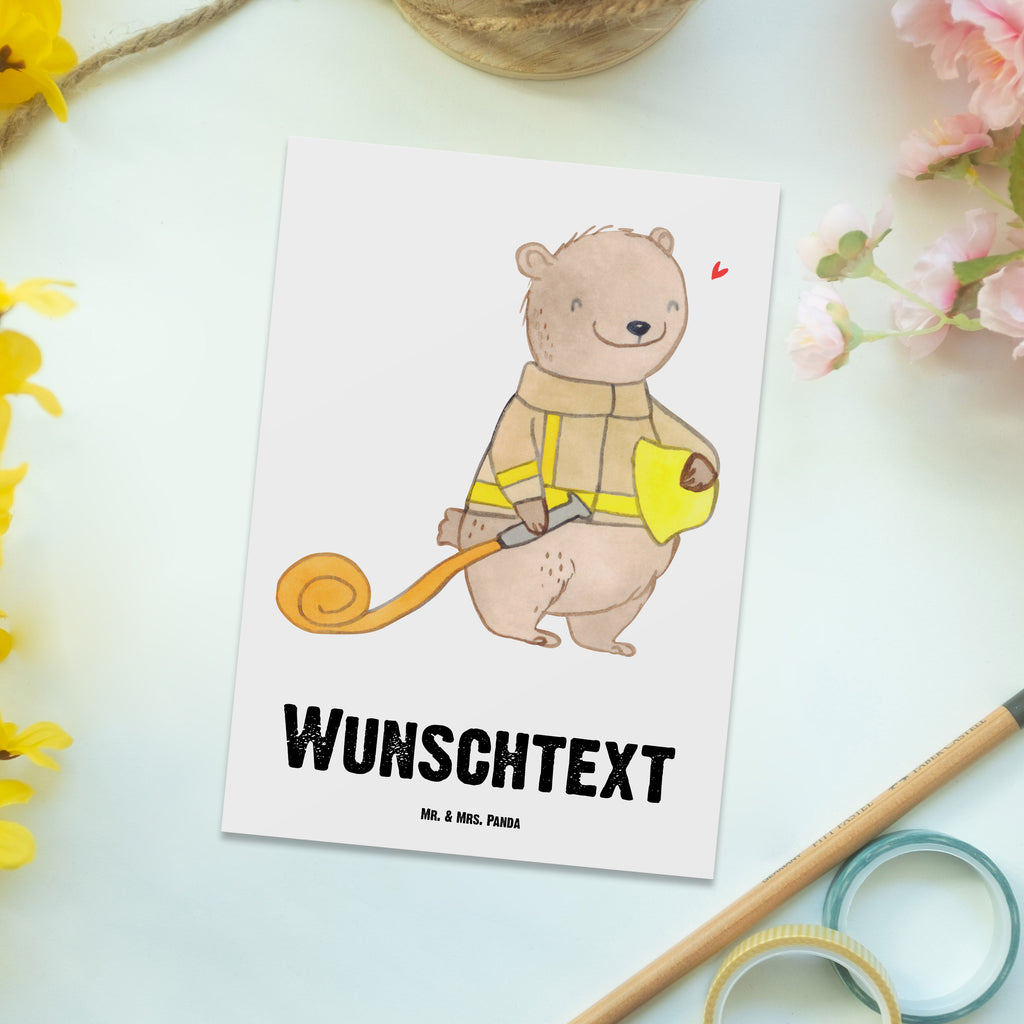 Personalisierte Postkarte Bär Freiwillige Feuerwehr Medizin Postkarte mit Namen, Postkarte bedrucken, Postkarte mit Wunschtext, Postkarte personalisierbar, Geschenkkarte mit Namen, Grußkarte mit Namen, Karte mit Namen, Einladung mit Namen, Ansichtskarte mit Namen, Geschenkkarte mit Wunschtext, Grußkarte mit Wunschtext, Karte mit Wunschtext, Einladung mit Wunschtext, Ansichtskarte mit Wunschtext, Geschenk, Sport, Sportart, Hobby, Schenken, Danke, Dankeschön, Auszeichnung, Gewinn, Sportler, Freiwillige Feuerwehr, Feuerwehrfest, Jugendfeuerwehr