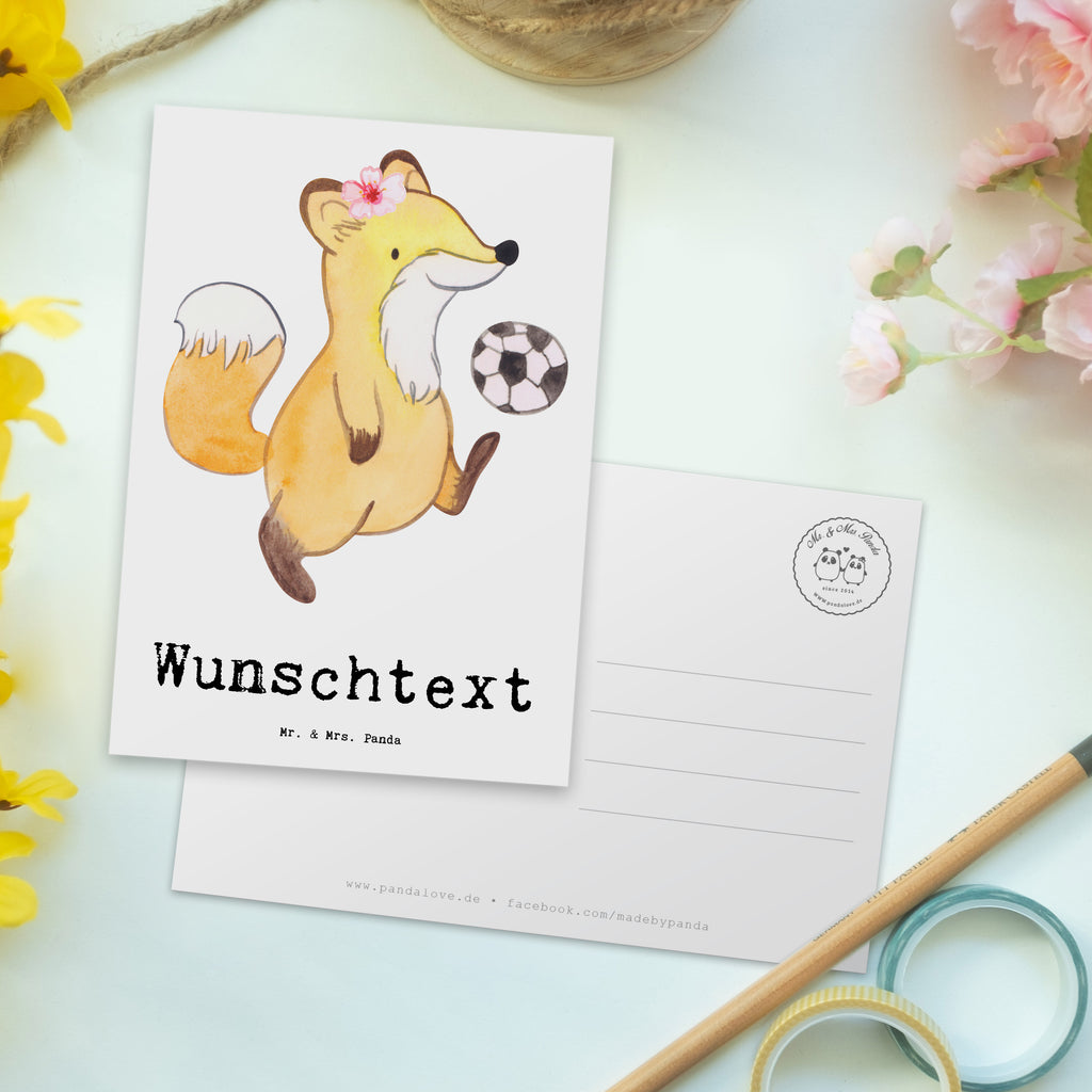 Personalisierte Postkarte Fußballerin aus Leidenschaft Postkarte mit Namen, Postkarte bedrucken, Postkarte mit Wunschtext, Postkarte personalisierbar, Geschenkkarte mit Namen, Grußkarte mit Namen, Karte mit Namen, Einladung mit Namen, Ansichtskarte mit Namen, Geschenkkarte mit Wunschtext, Grußkarte mit Wunschtext, Karte mit Wunschtext, Einladung mit Wunschtext, Ansichtskarte mit Wunschtext, Beruf, Ausbildung, Jubiläum, Abschied, Rente, Kollege, Kollegin, Geschenk, Schenken, Arbeitskollege, Mitarbeiter, Firma, Danke, Dankeschön, Fußballerin, Fußballspielerin, Profi Fußballerin, Fußballspiel, Glücksbringer